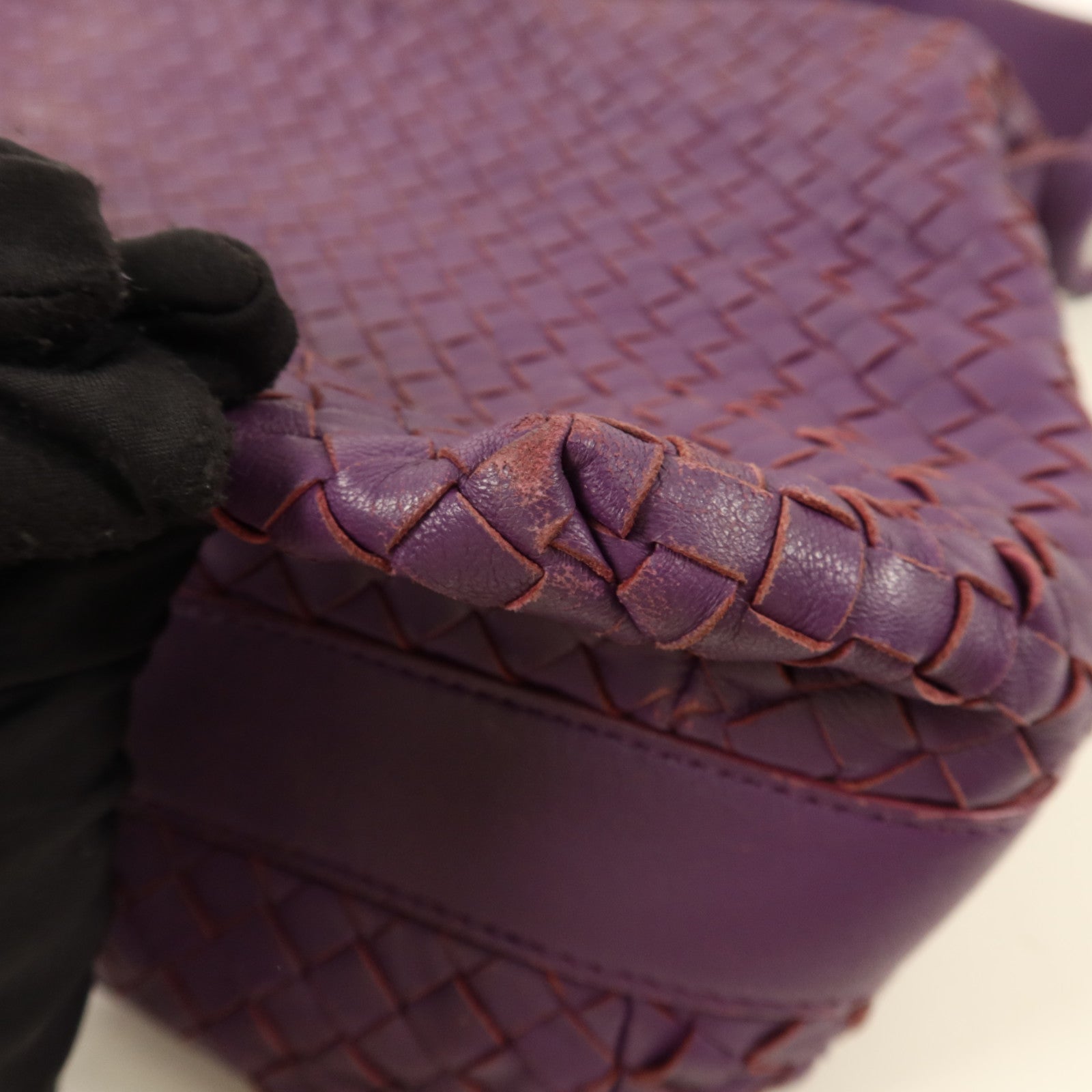 BOTTEGA VENETA 羊皮皮革Shoulder Bag銀扣肩背袋