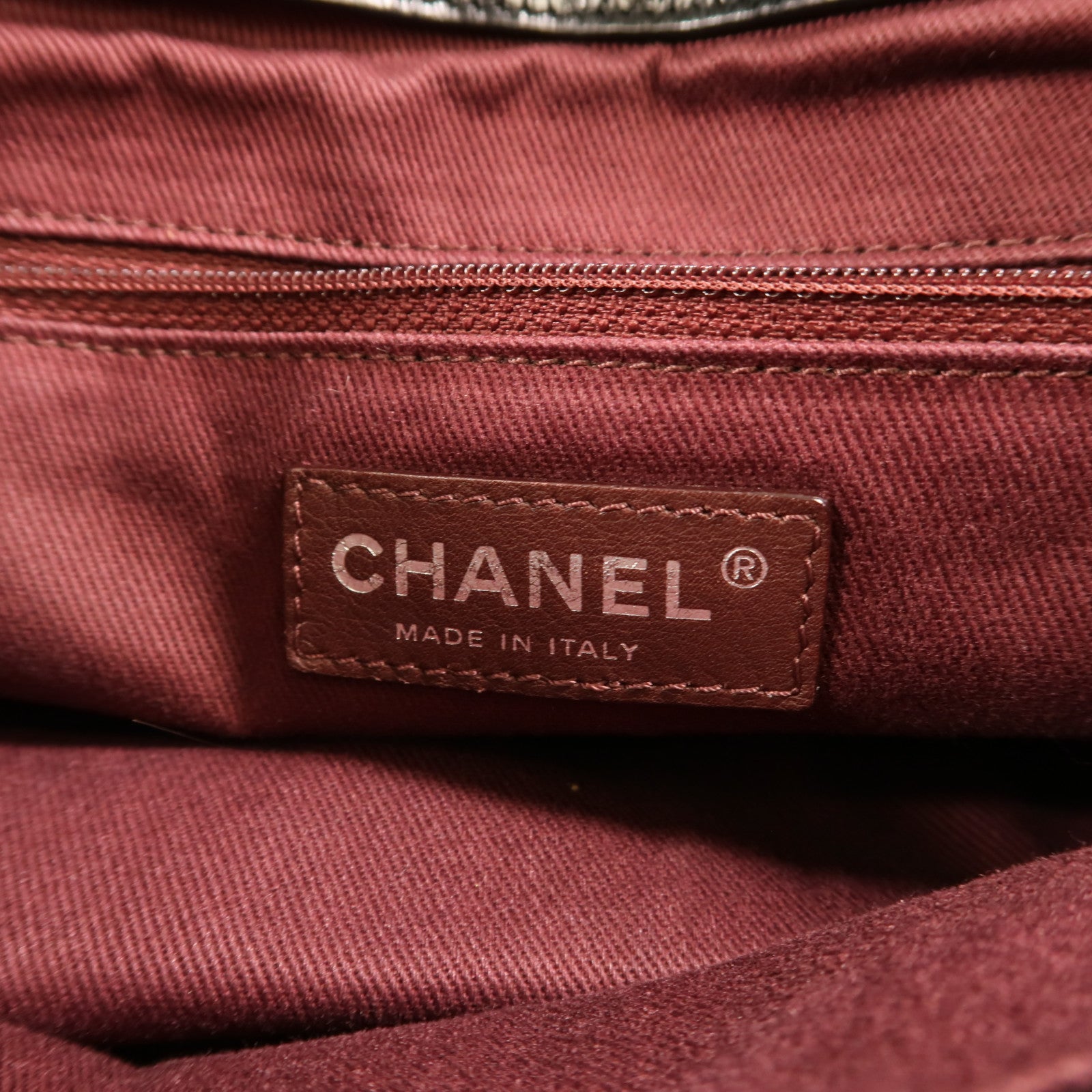 CHANEL 牛皮皮革In The Mix銀扣鏈帶手挽肩背兩用袋