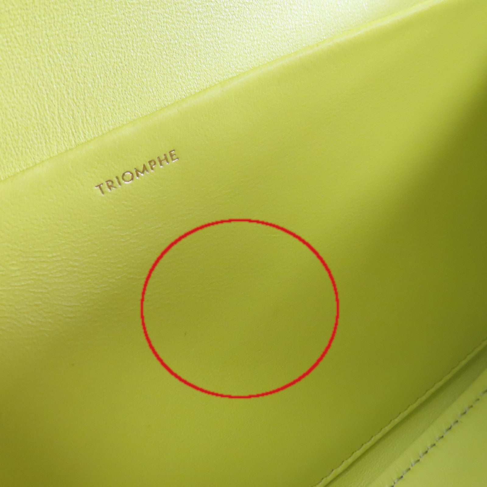 CELINE 牛皮皮革Claude Chain Shoulder Bag金扣肩背袋青黃色
