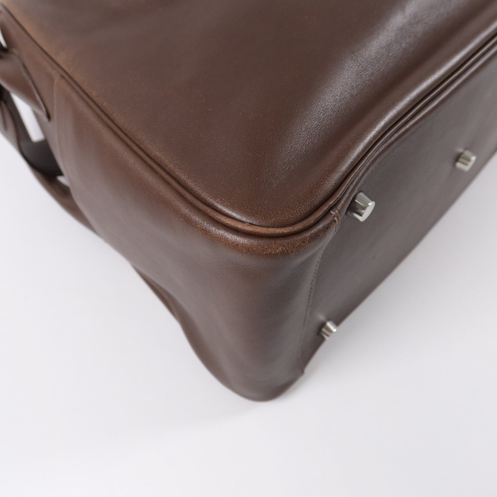 HERMES Veau Swift皮革Lindy 34手挽肩背兩用袋Chocolat