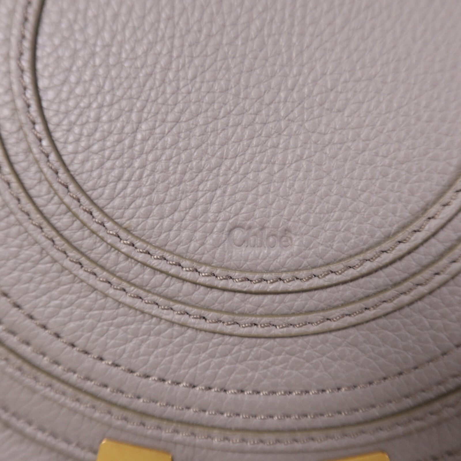 Chloe 牛皮皮革Marcie Small Saddle金扣肩背袋