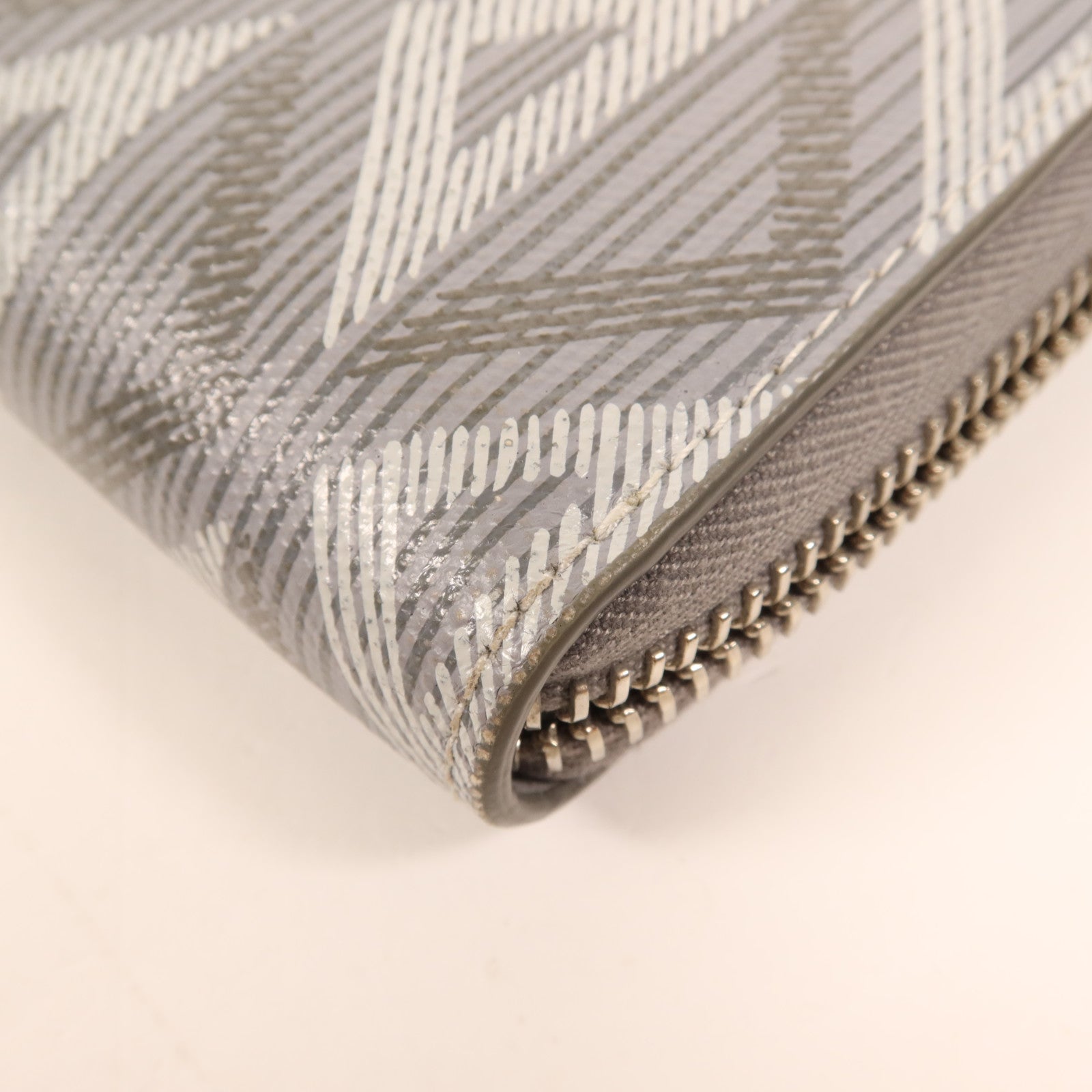 Dior 塗層帆布Long Wallet銀扣長錢包