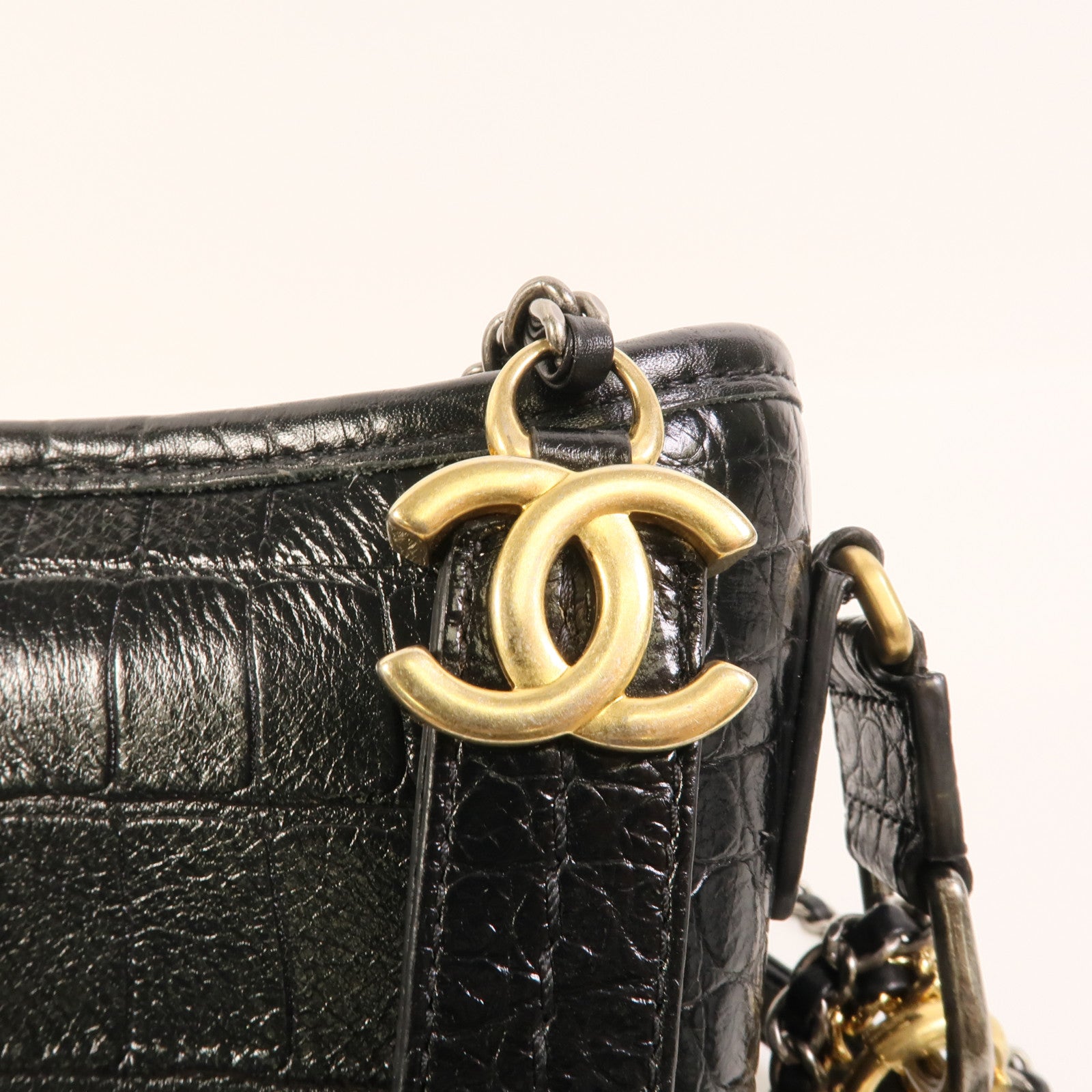 CHANEL 牛皮皮革Gabrielle Small手挽肩背兩用袋