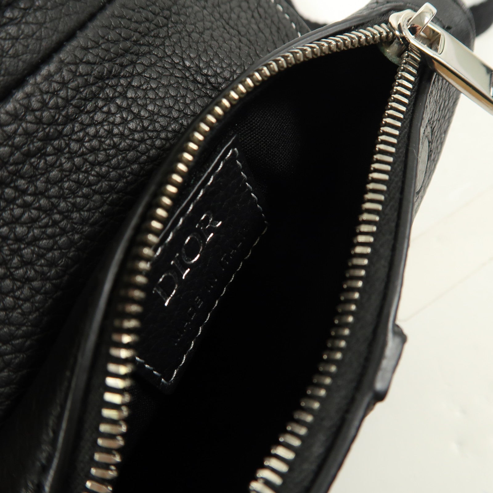 Dior 牛皮皮革Nano Saddle Crossbody銀扣斜孭袋