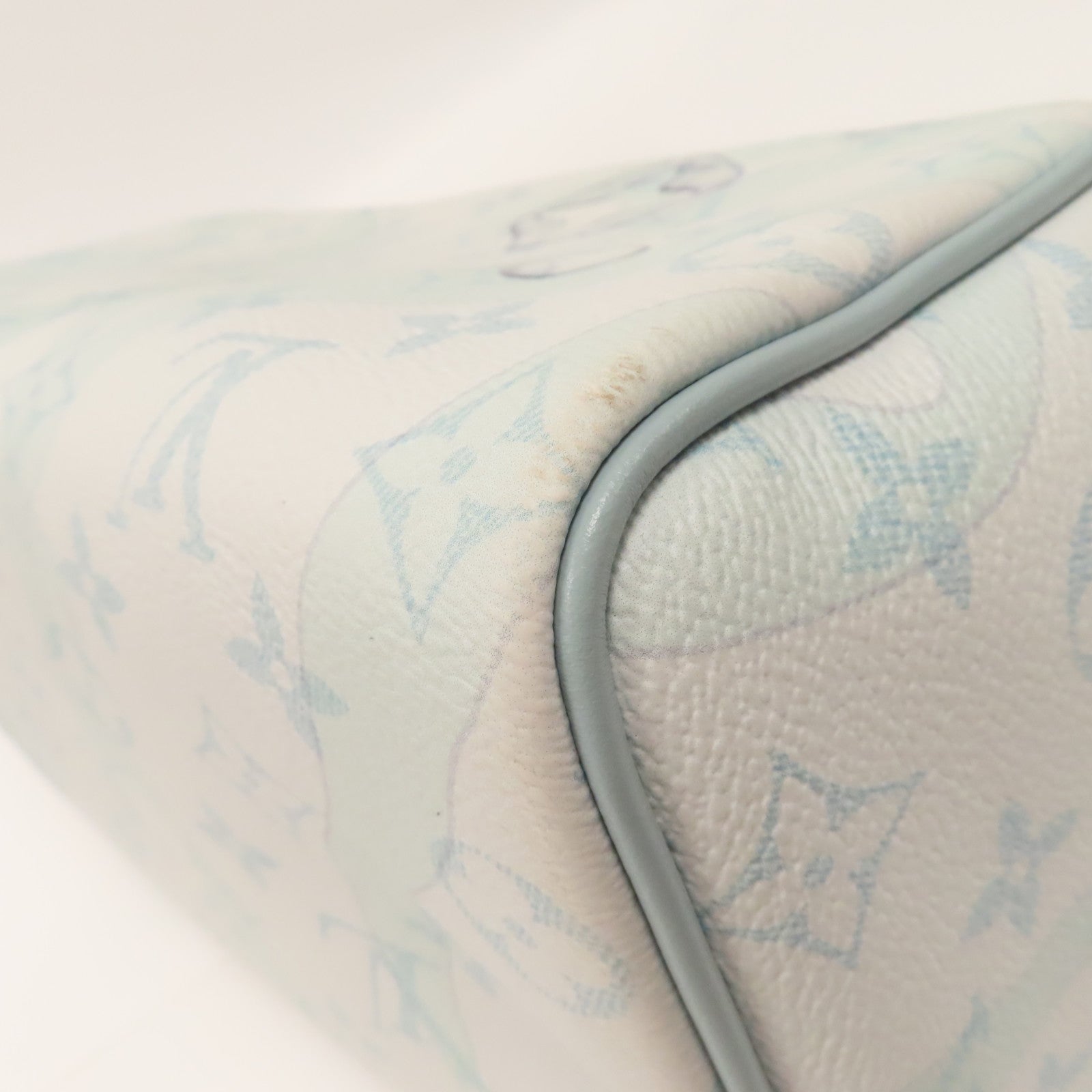LOUIS VUITTON 【激減優惠】Monogram Aquagarden Dopp Kit銀扣手拿包藍色