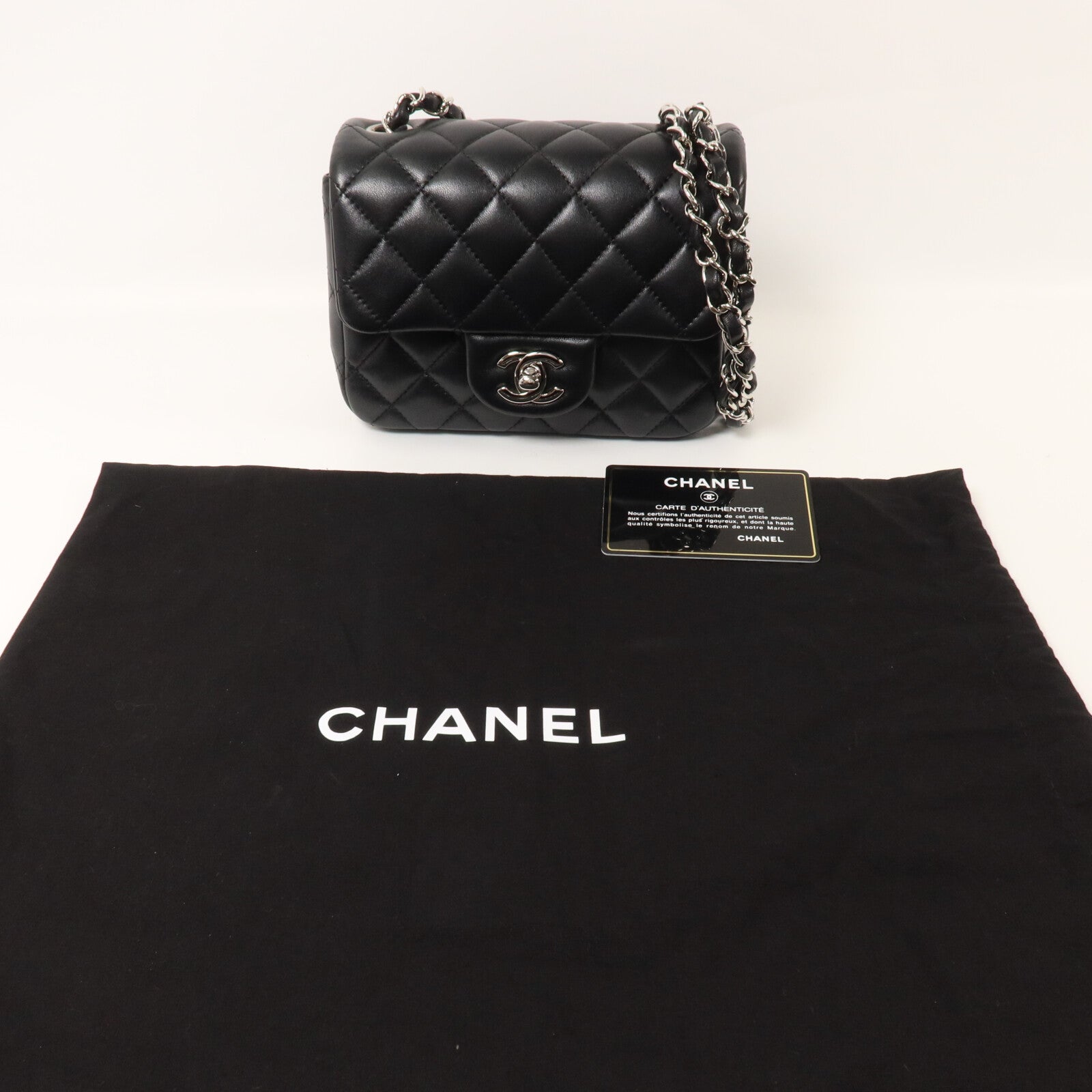 CHANEL 羊皮皮革Classic 17鏈帶肩背袋