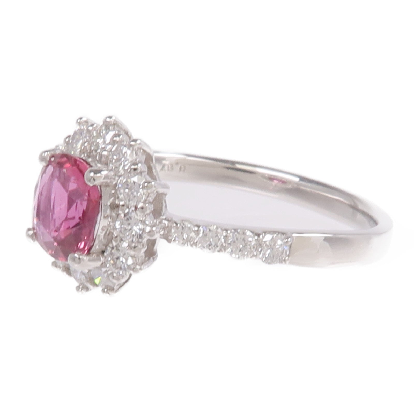JEWELRY PT950鉑金Ruby Diamond Ring紅寶石/鑽石戒指