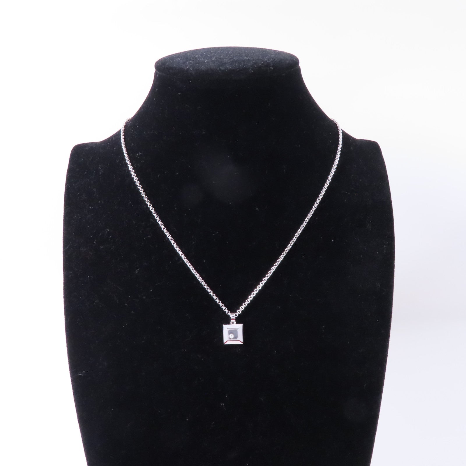 Chopard 18K白金Diamond Necklace 0.05ct鑽石項鍊