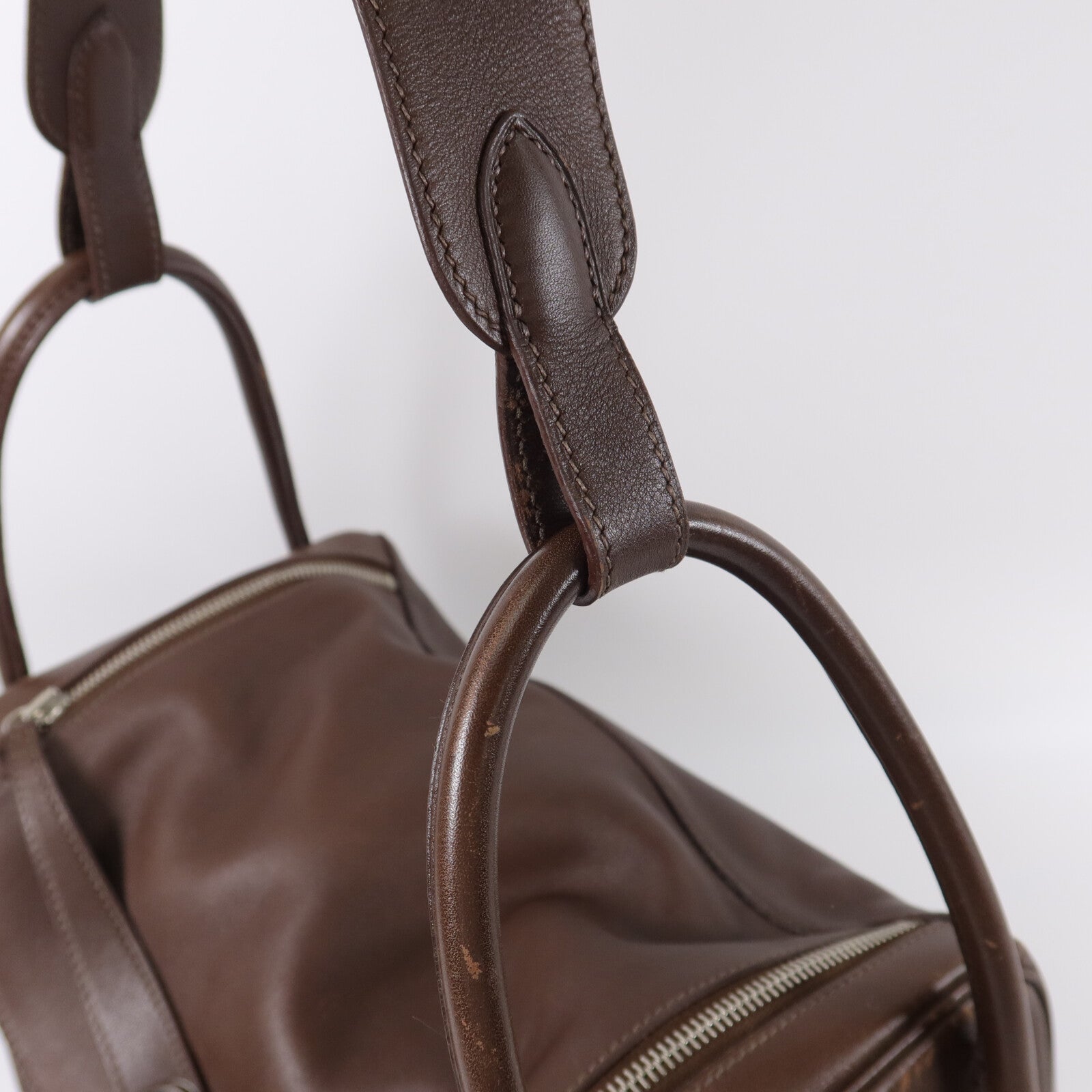HERMES Veau Swift皮革Lindy 34手挽肩背兩用袋Chocolat