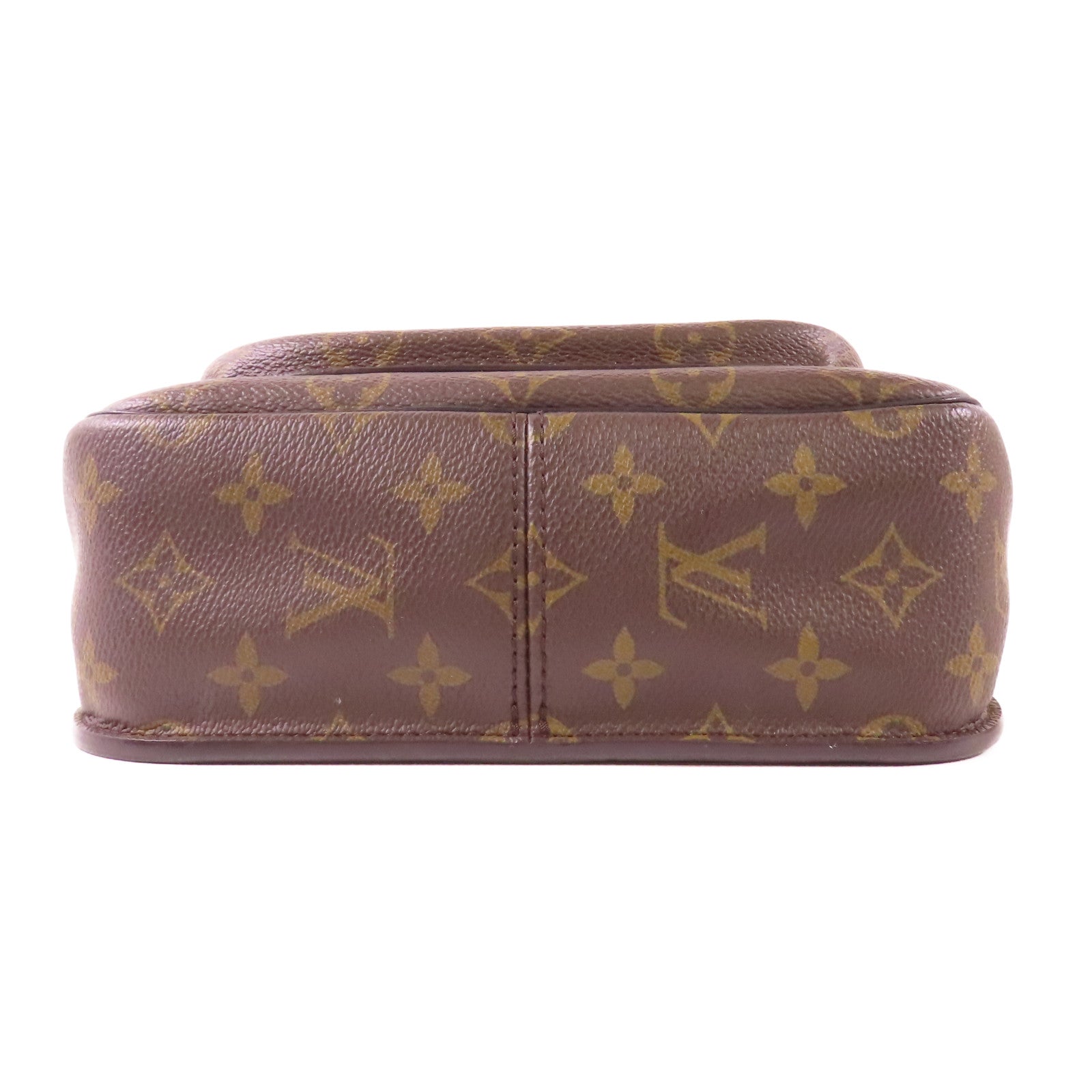 LOUIS VUITTON Monogram Passy金扣肩背袋棕色