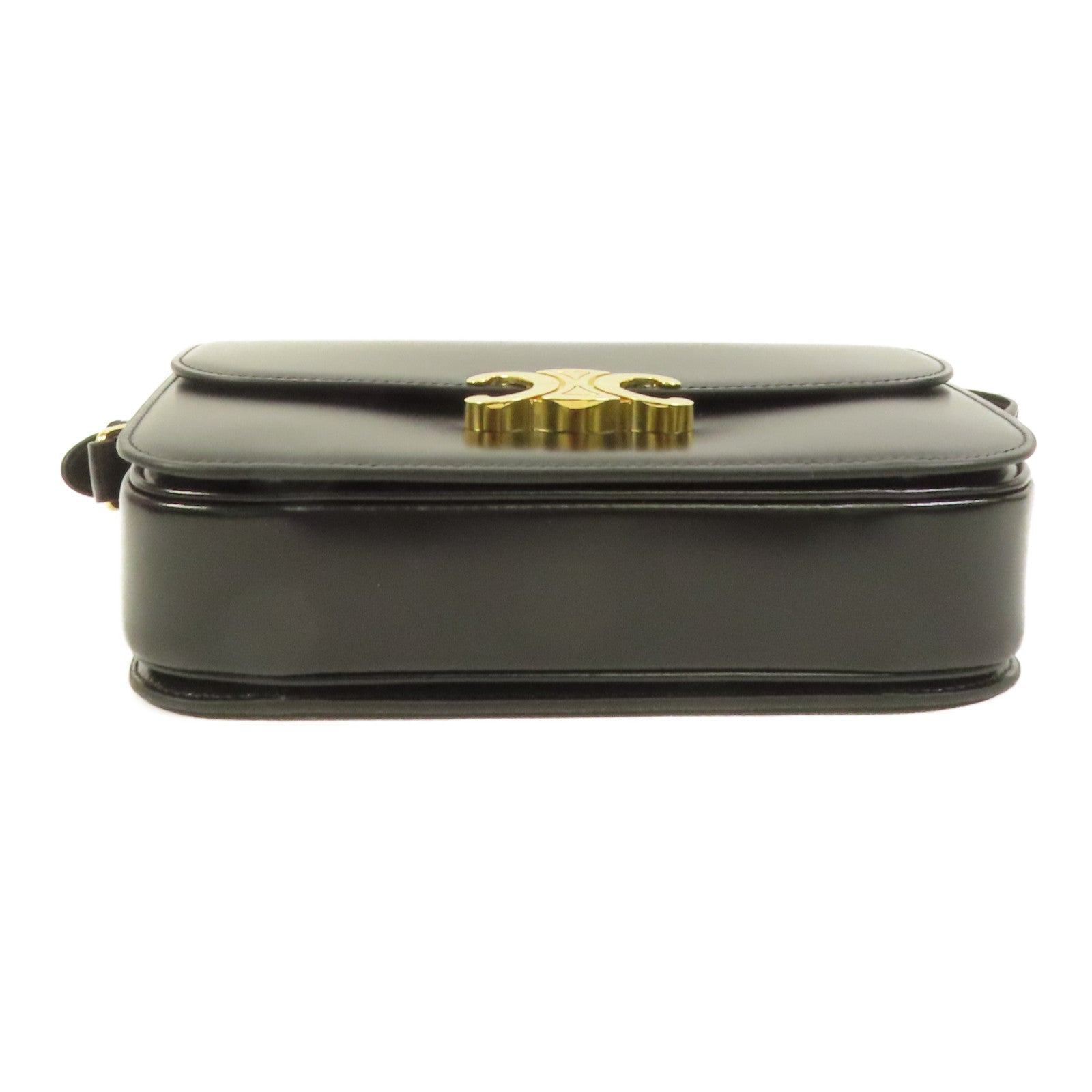 CELINE 牛皮皮革Classique Triomphe金扣肩背袋