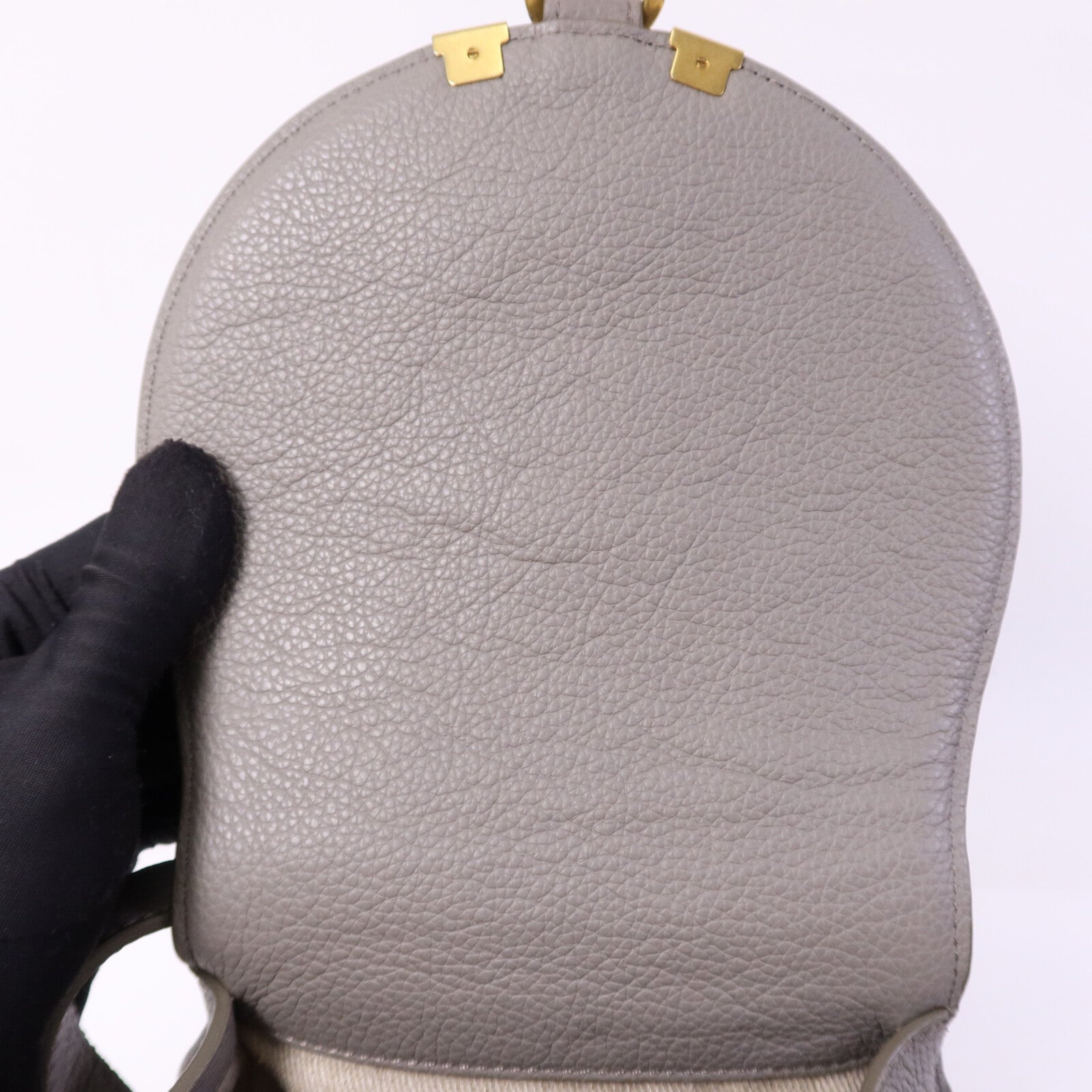 Chloe 牛皮皮革Marcie Small Saddle金扣肩背袋