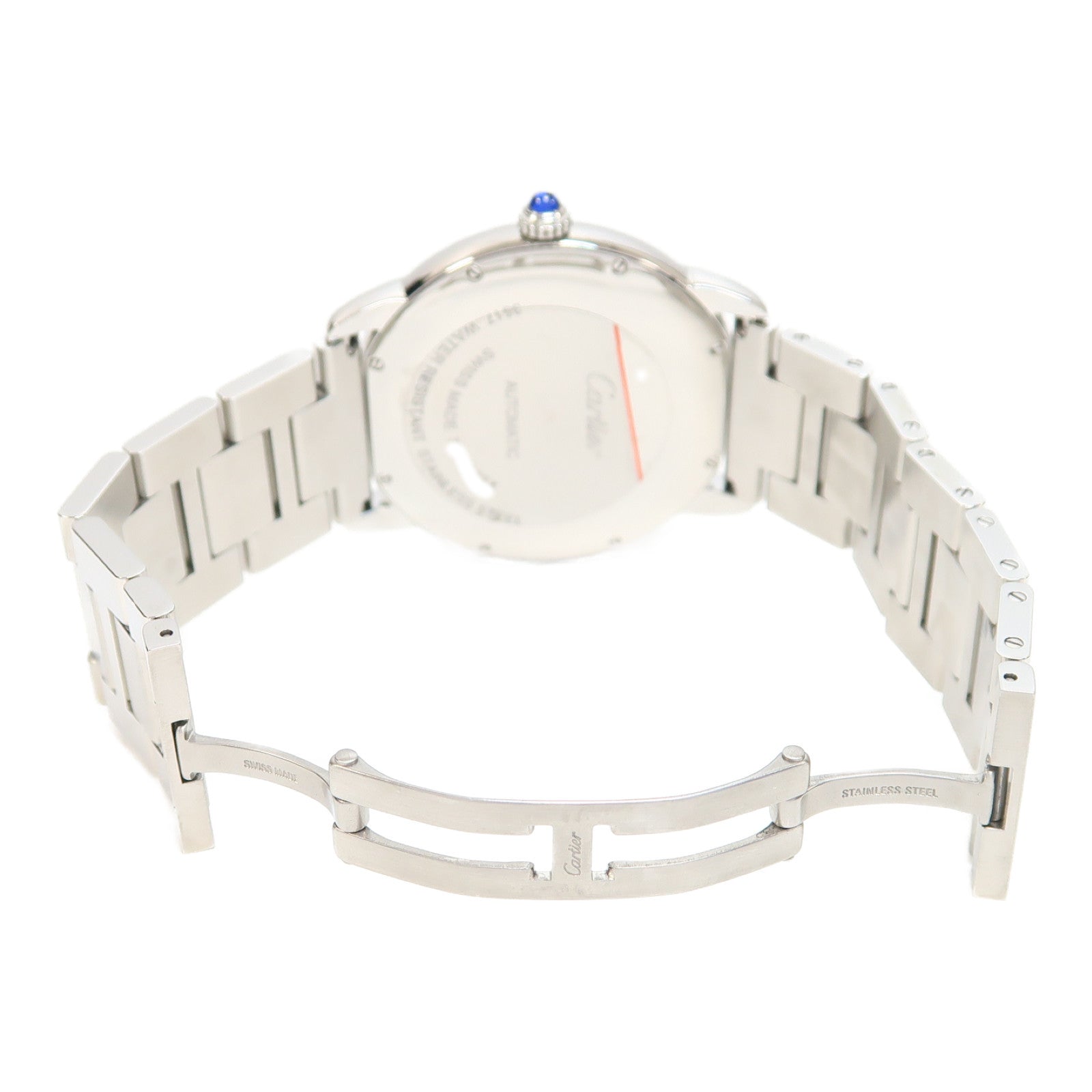 CARTIER Ronde Solo不鏽鋼手錶自動機芯白色