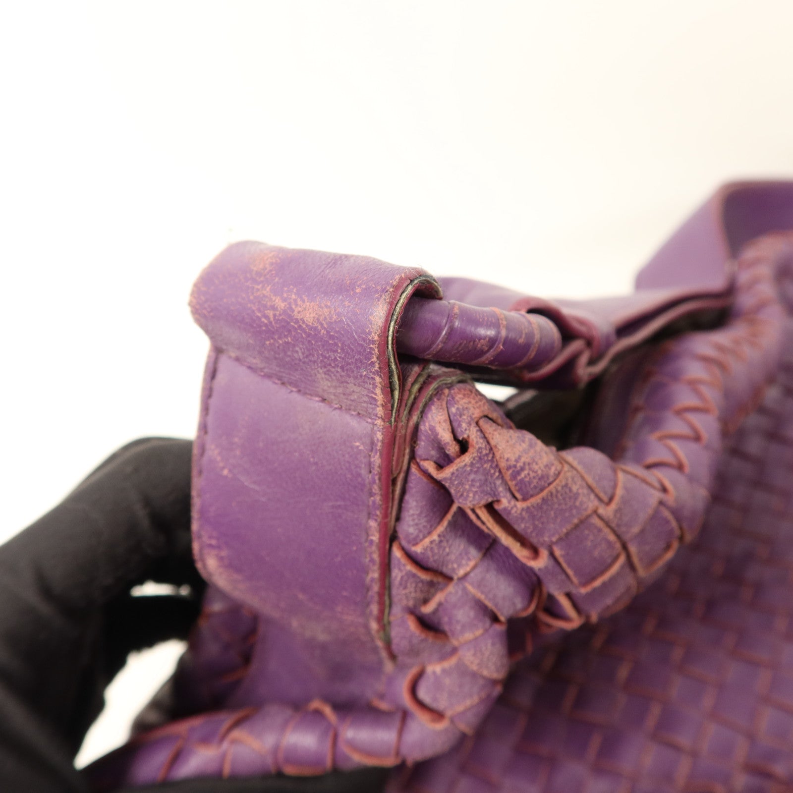 BOTTEGA VENETA 羊皮皮革Shoulder Bag銀扣肩背袋