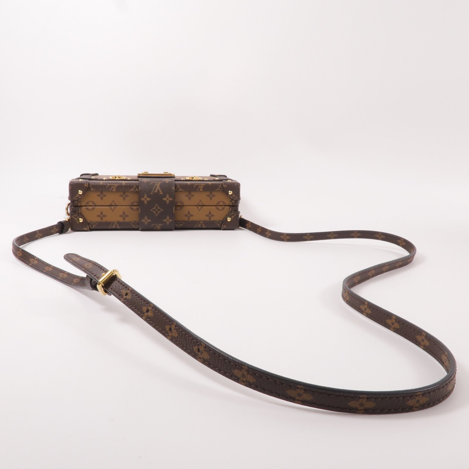 LOUIS VUITTON Monogram Reverse Petite Malle肩背袋