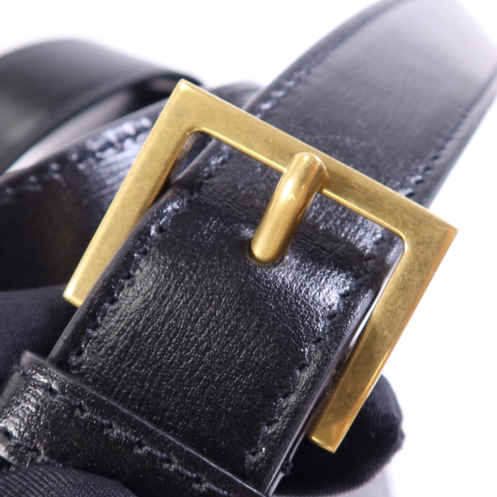 SAINT LAURENT 牛皮皮革Sholder Bag金扣肩背袋