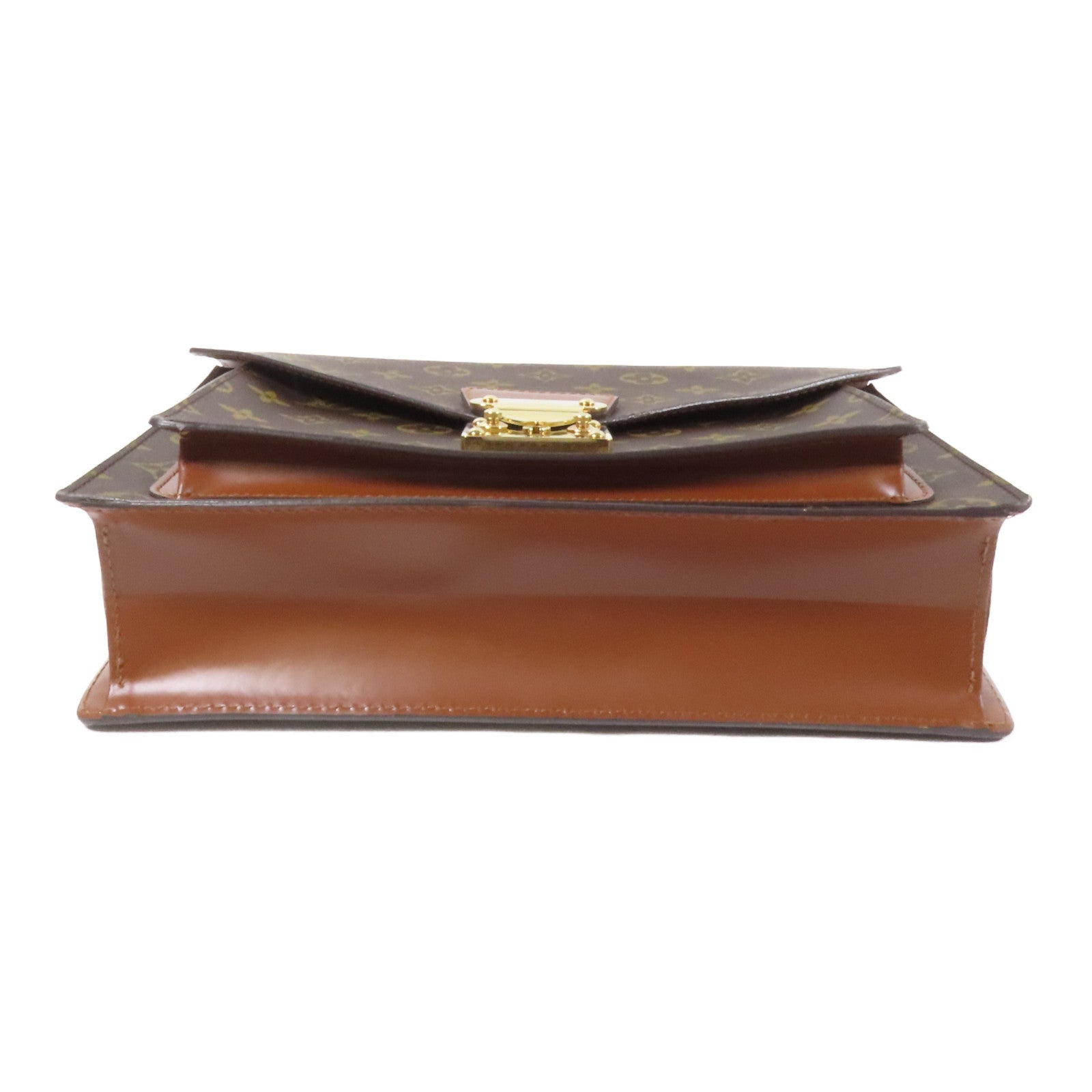 LOUIS VUITTON Monogram Monceau金扣手挽肩背兩用袋