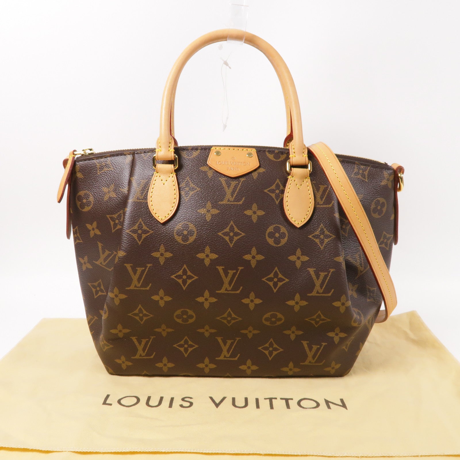 LOUIS VUITTON Monogram Turenne PM金扣肩背袋啡色