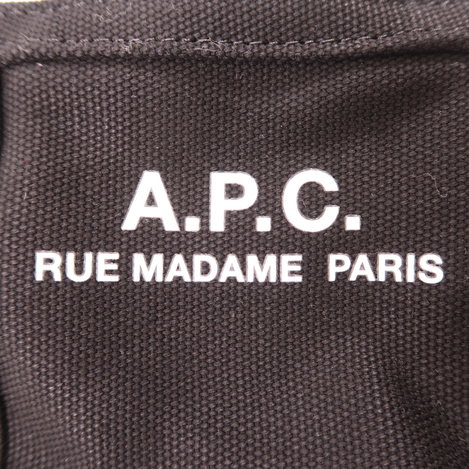 SELECTION Cotton APC Crossbody Bag Shoulder Bag Black CODBMH61931LZZ