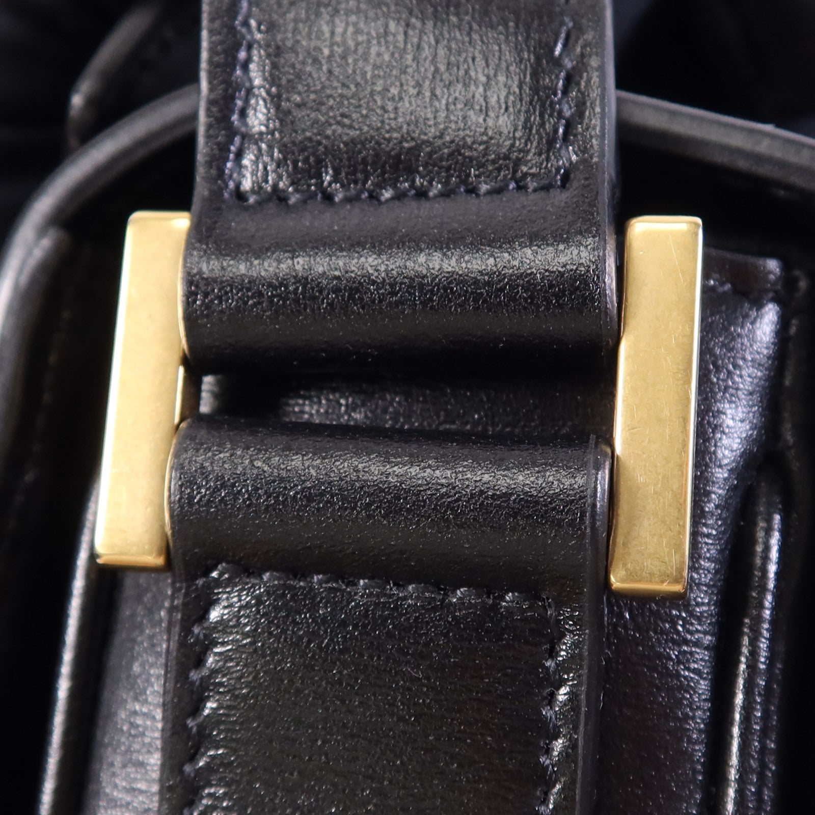SAINT LAURENT 【激減優惠】牛皮皮革Sholder Bag金扣肩背袋