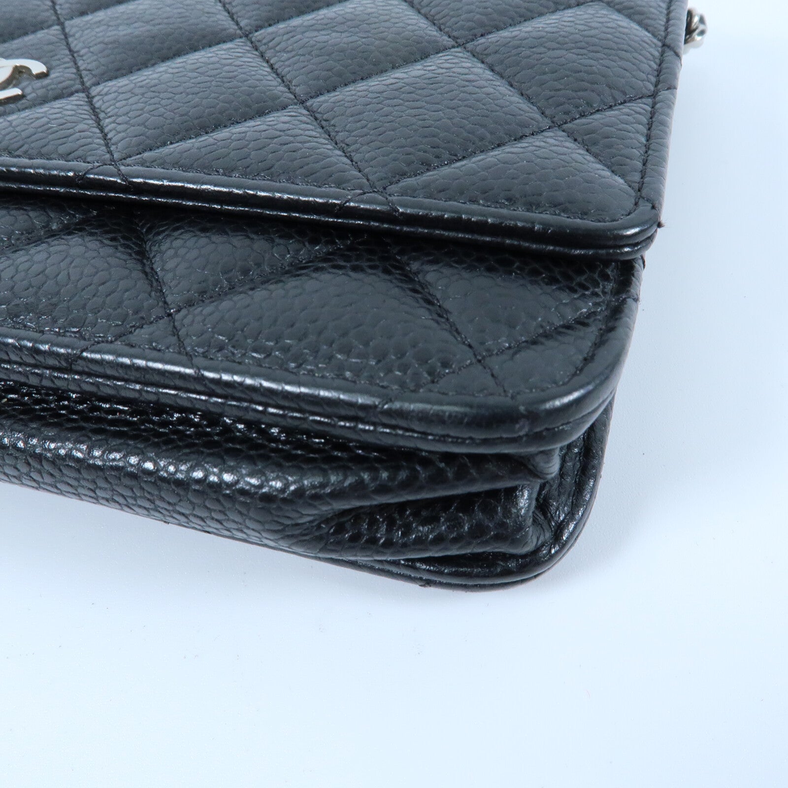 CHANEL 牛皮皮革Wallet On Chain鏈帶肩背袋