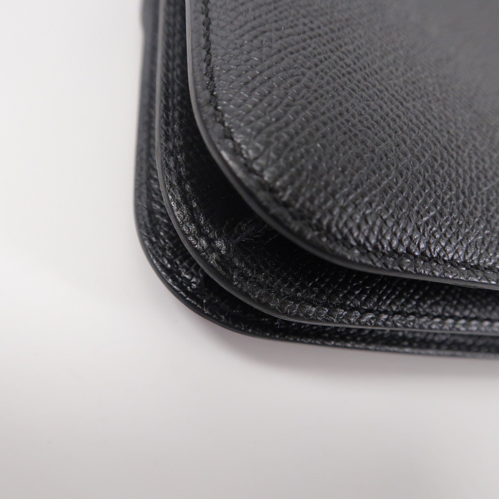 HERMES Epsom皮革Constance Mini肩背袋Noir