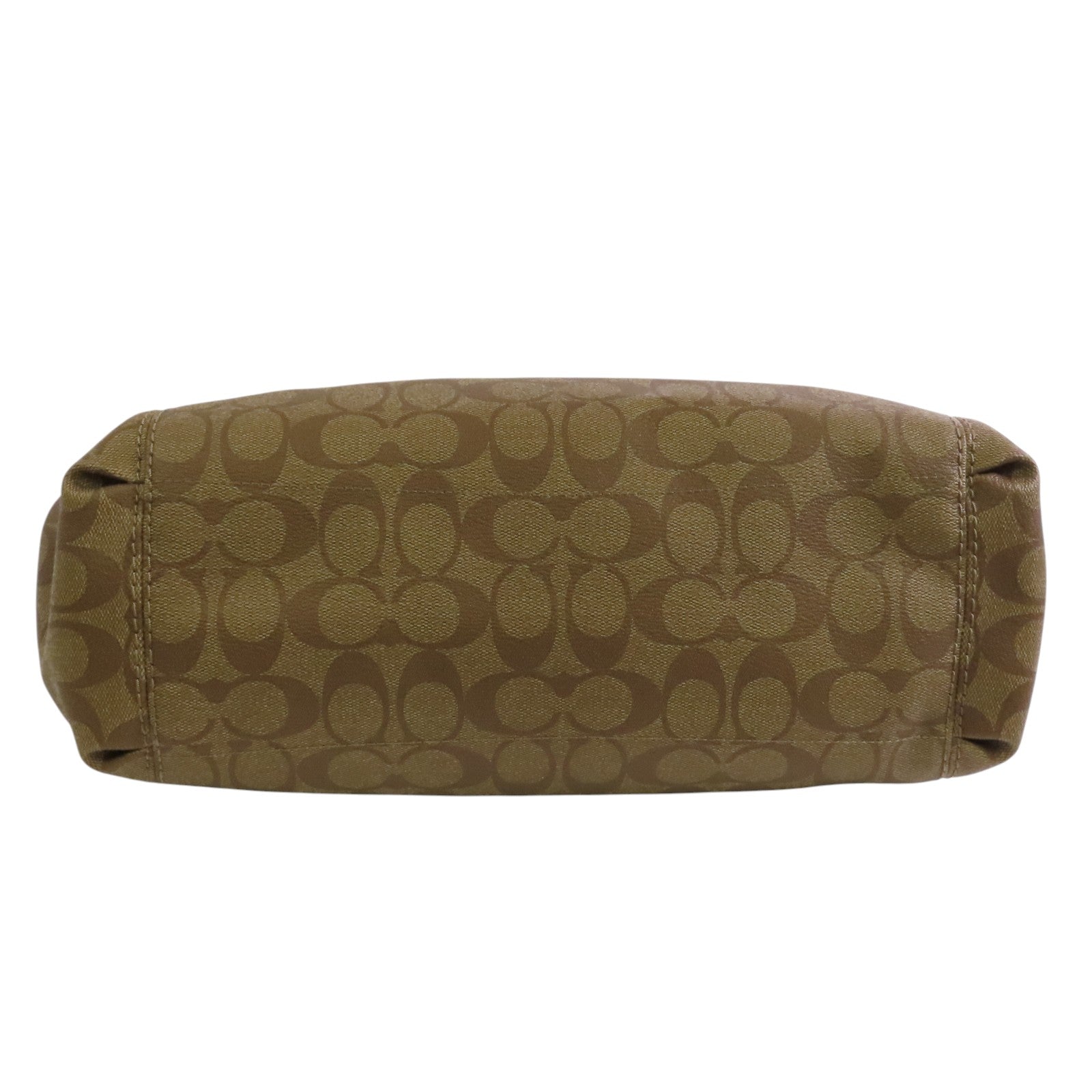 COACH 塗層帆布Shoulder Bag金扣肩背袋