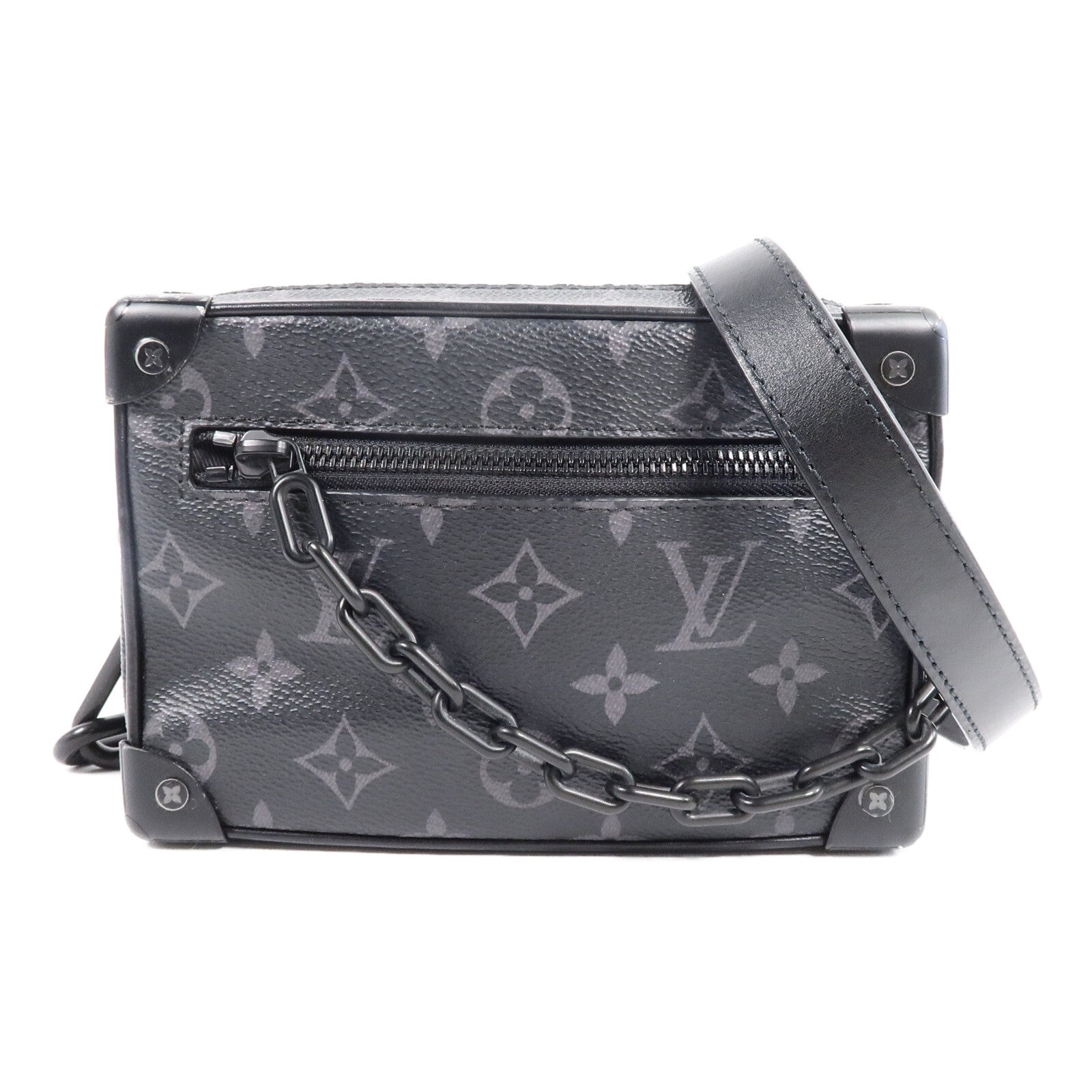 LOUIS VUITTON Monogram Eclipse Mini Soft Trunk肩背袋