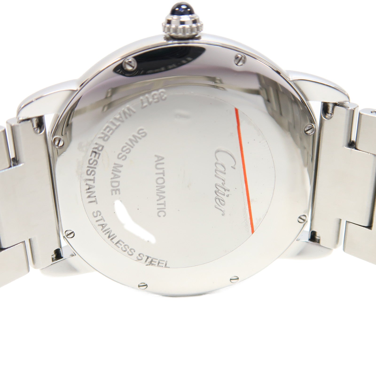 CARTIER Ronde Solo不鏽鋼手錶自動機芯白色