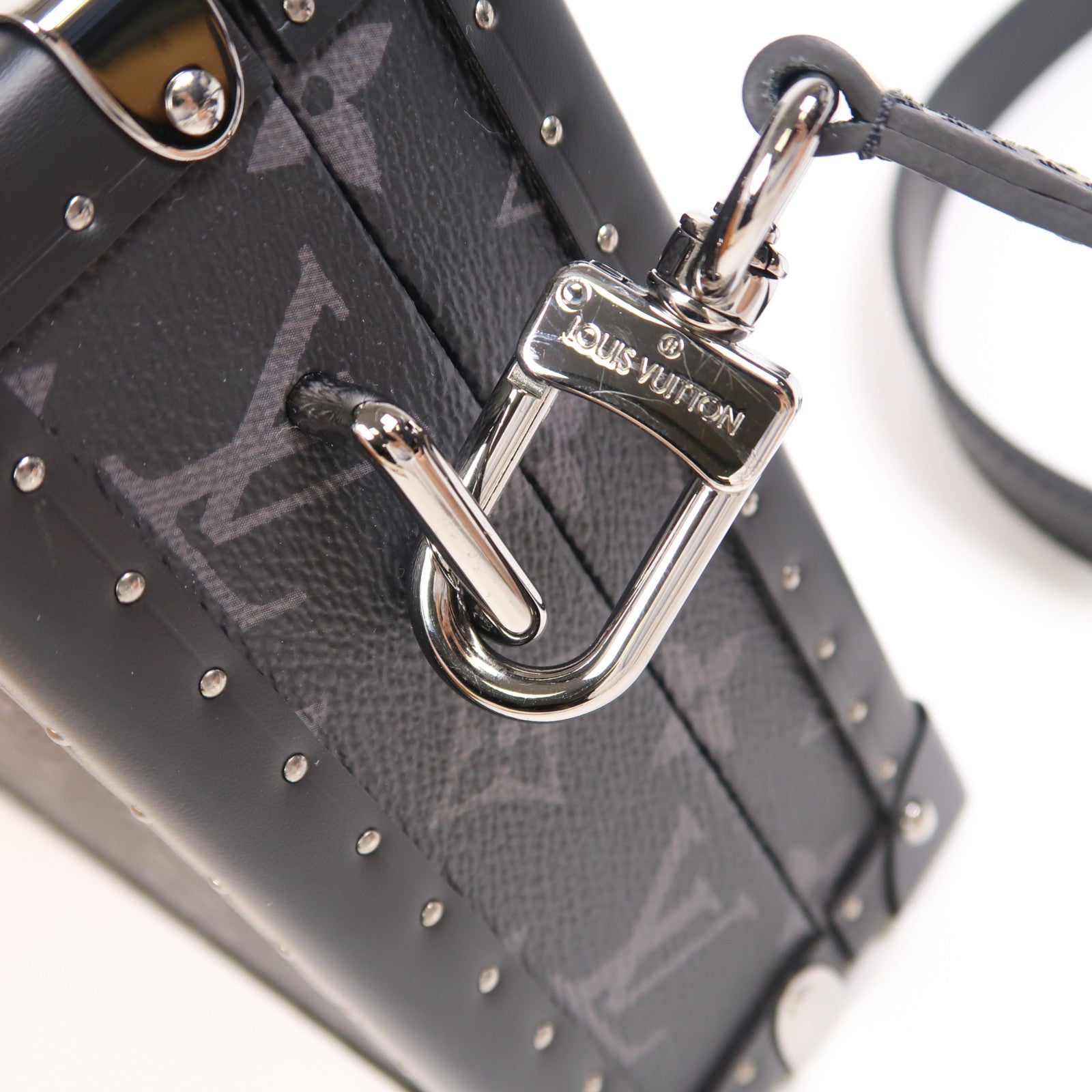 LOUIS VUITTON LV SHW Clutch Box Shoulder Bag M20251 Monogram Eclipse Black