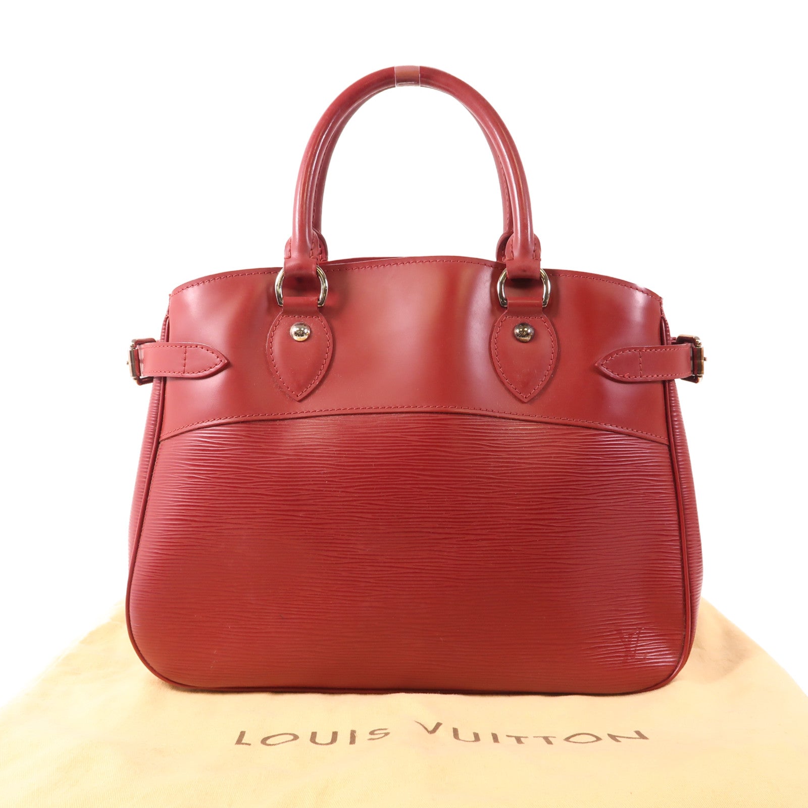 LOUIS VUITTON LV SHW Passy PM Handbag M5926M Epi Leather Red