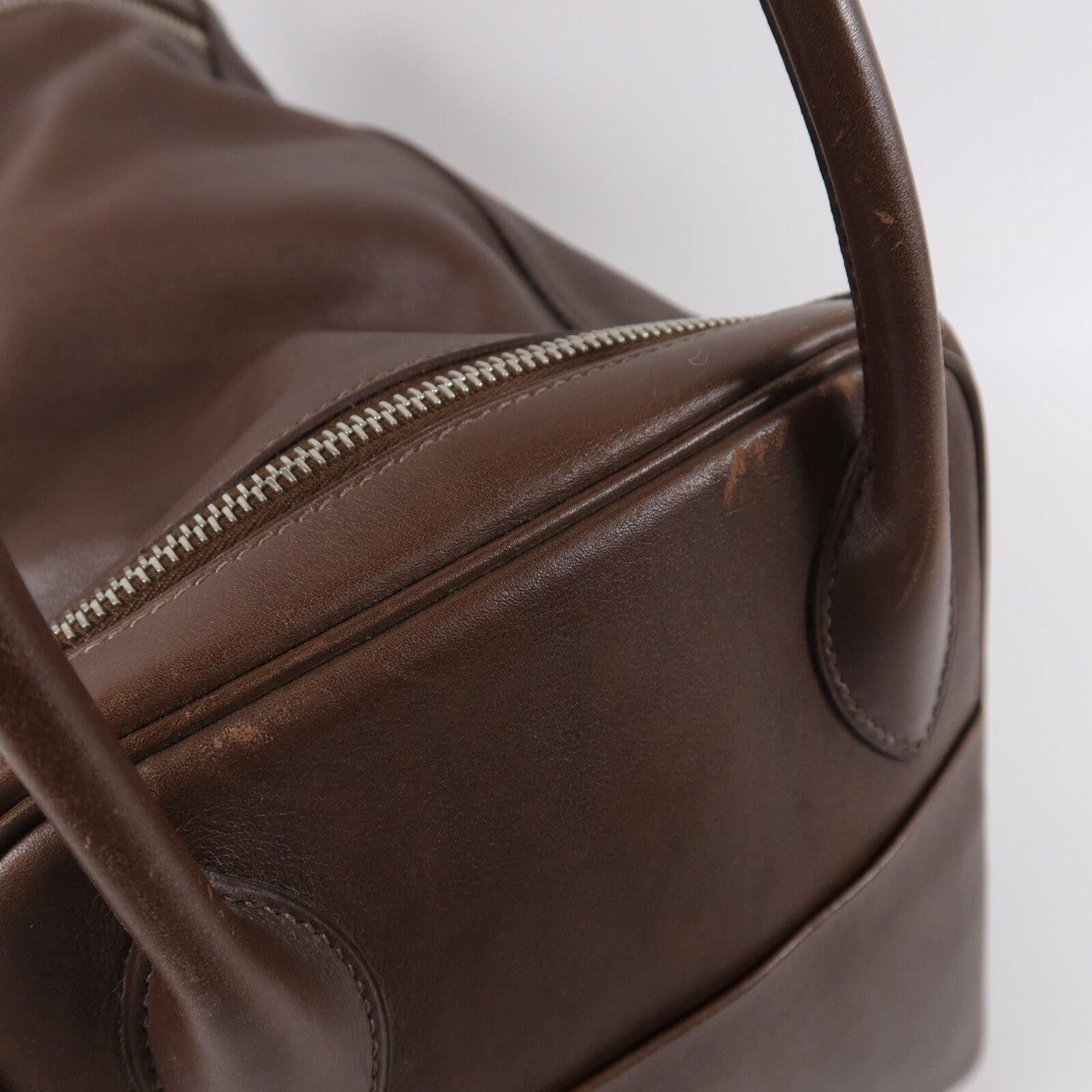 HERMES Veau Swift皮革Lindy 34手挽肩背兩用袋Chocolat