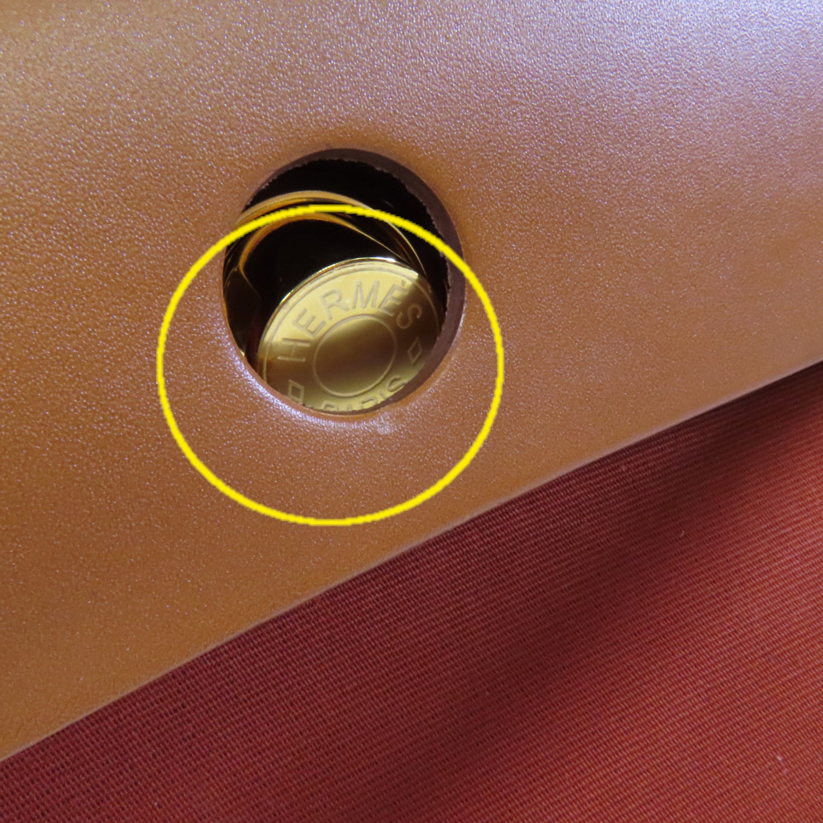 HERMES 帆布Herbag PM金扣手挽肩背兩用袋