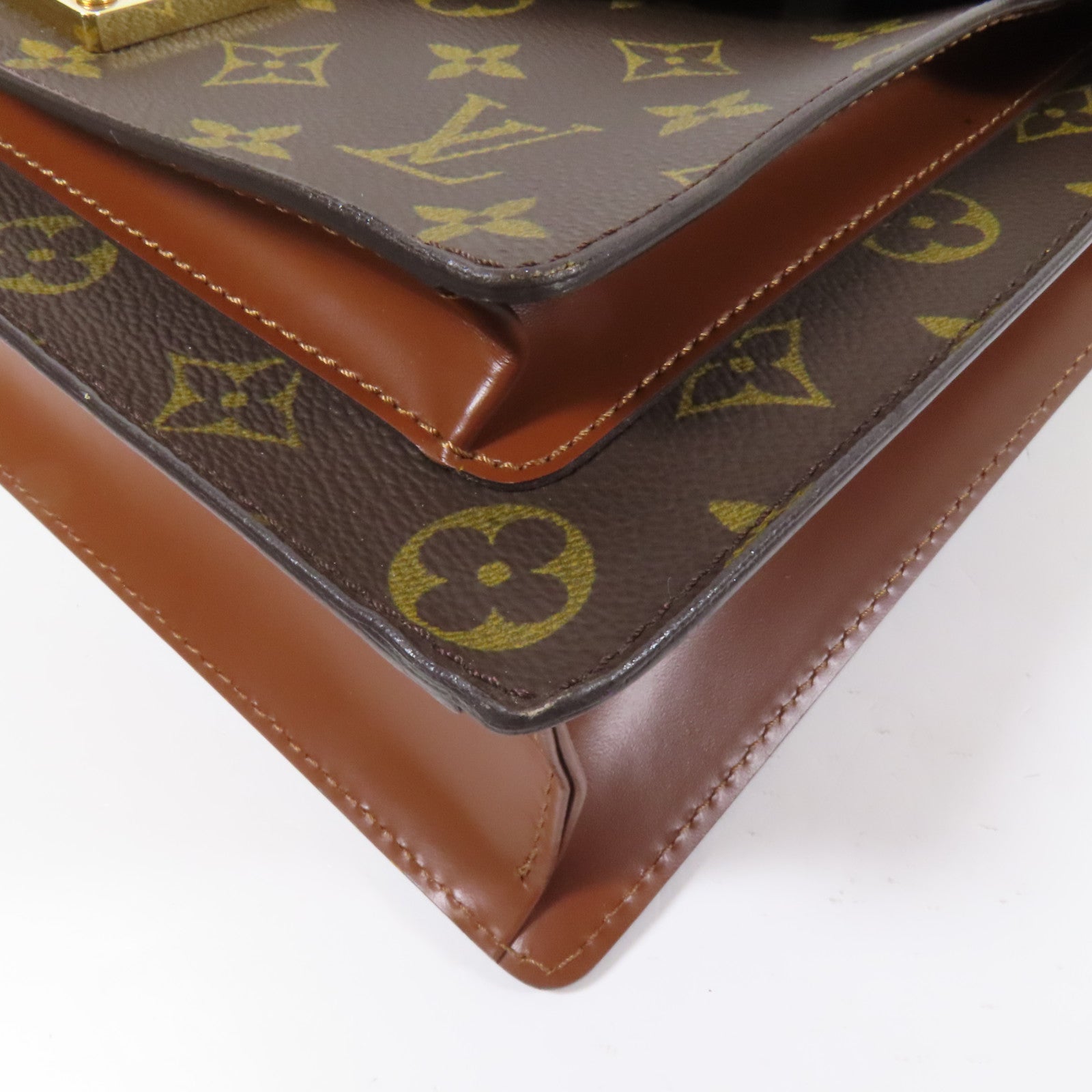 LOUIS VUITTON Monogram Monceau金扣手挽肩背兩用袋