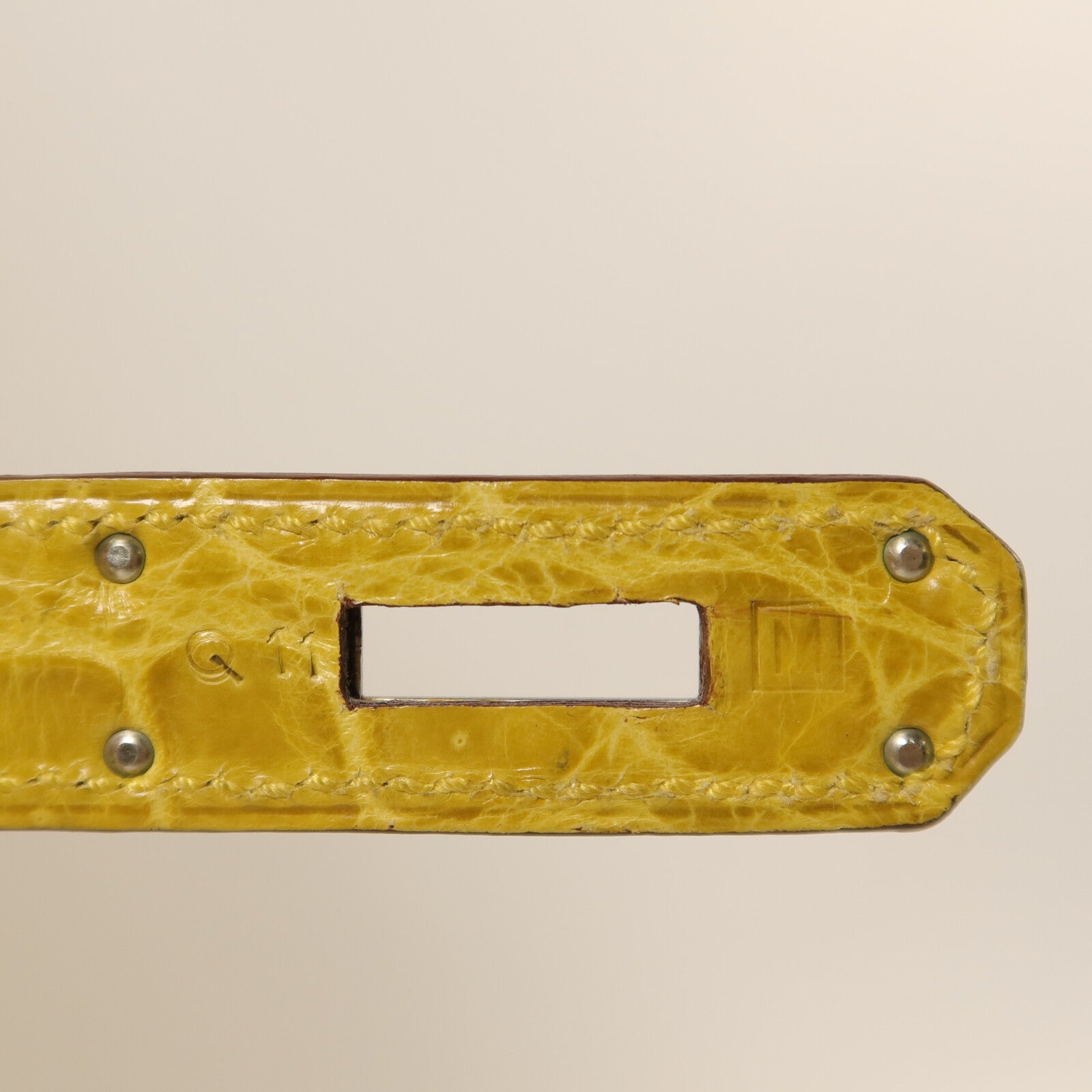 HERMES 鱷魚皮革Birkin 30手挽袋Jaune Ambre