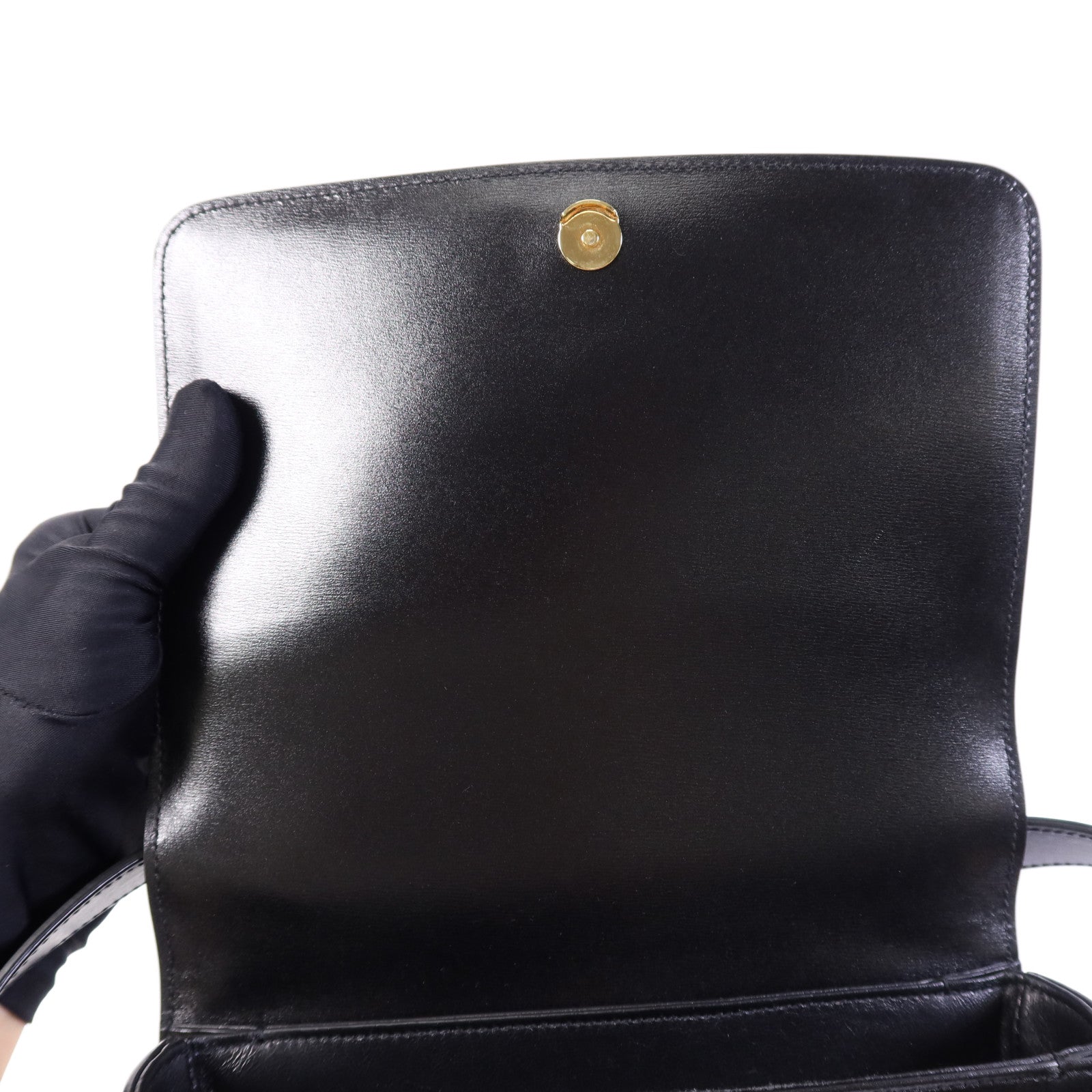 SAINT LAURENT 牛皮皮革Sholder Bag金扣肩背袋