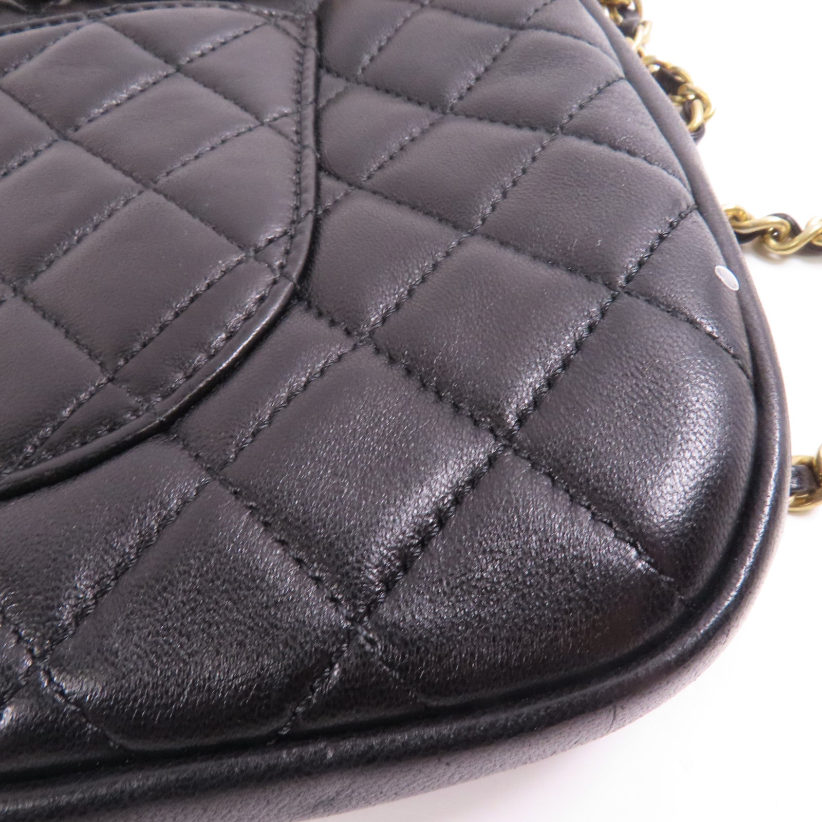 CHANEL 羊皮皮革Chain Shoulder Bag金扣肩背袋
