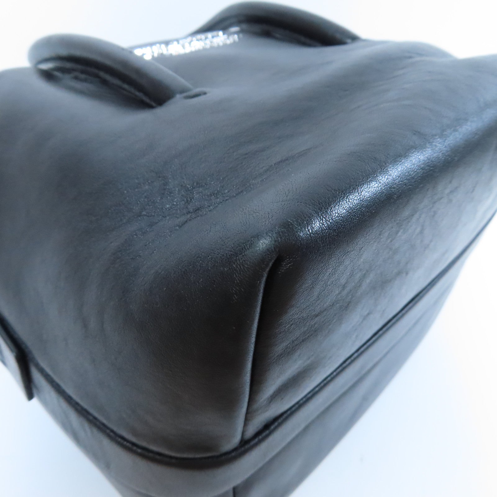 MARC JACOBS 【激減優惠】牛皮皮革2 Way Shoulder Bag銀扣手挽肩背兩用袋黑色