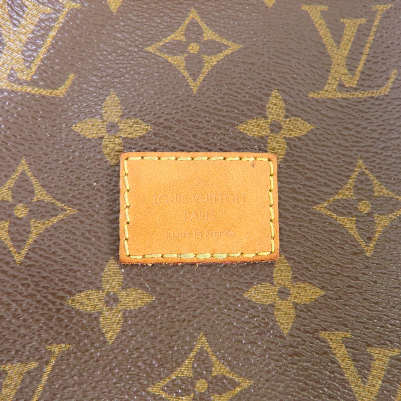 LOUIS VUITTON Monogram Saumur 30金扣肩背袋棕色