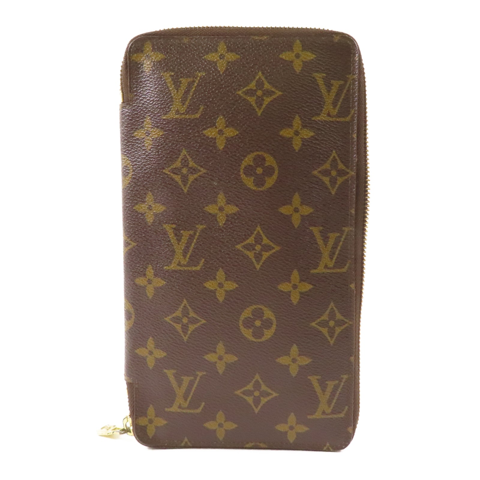 LOUIS VUITTON Monogram Organizer De Voyage金扣長錢包