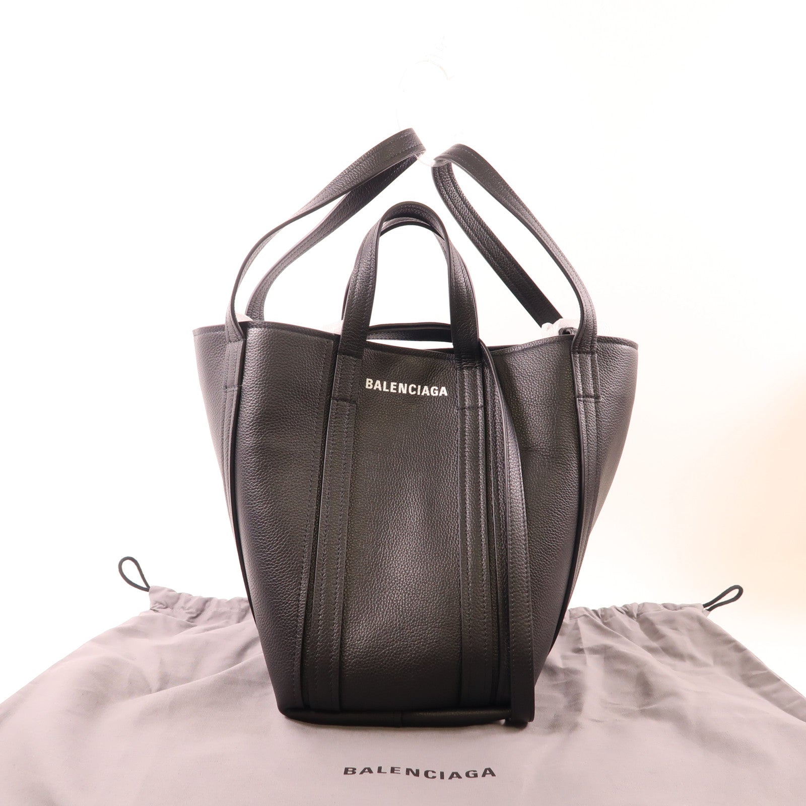 BALENCIAGA Everyday North-South Tote Bag Calfskin 672791 15YUN/1090 Black