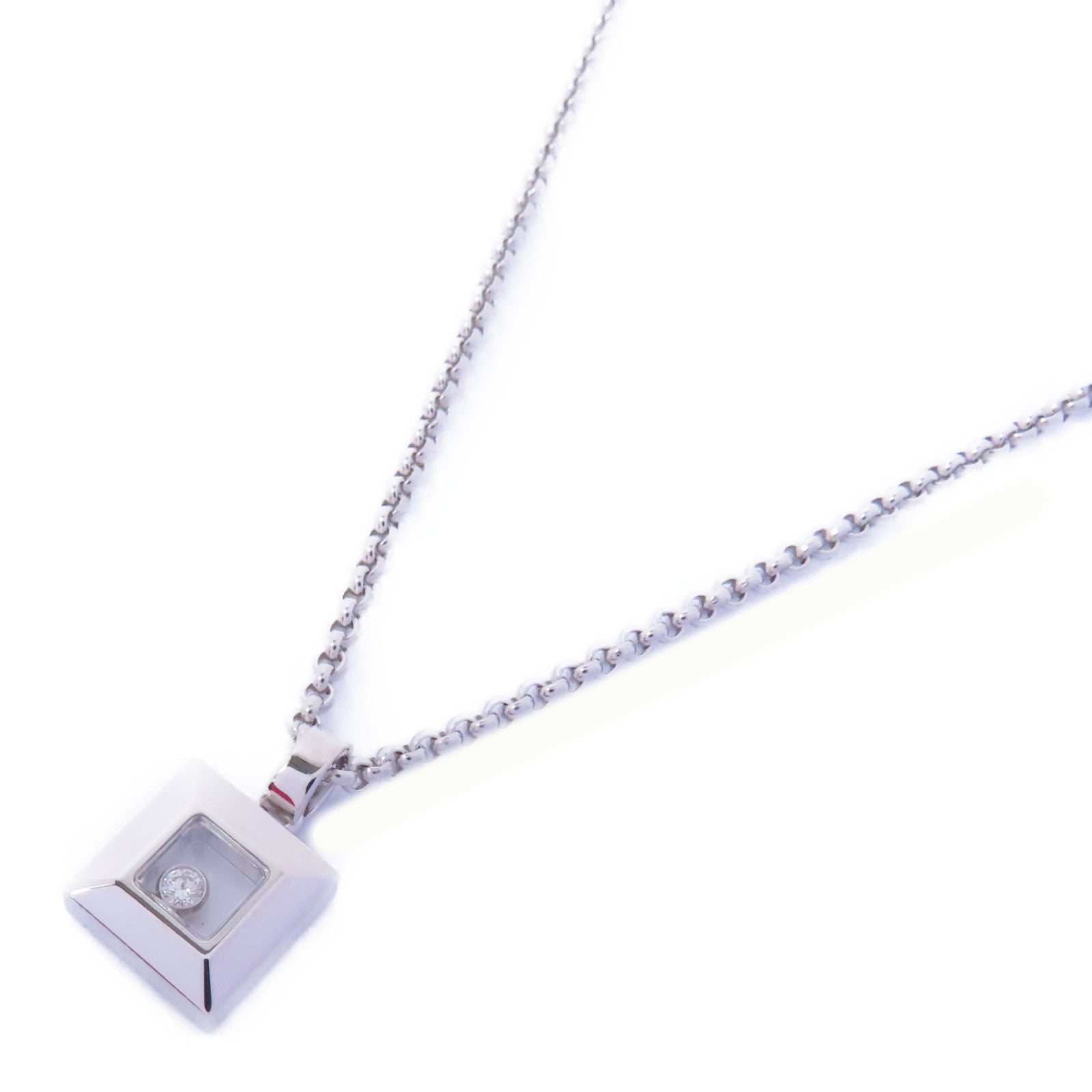 Chopard 18K白金Diamond Necklace 0.05ct鑽石項鍊