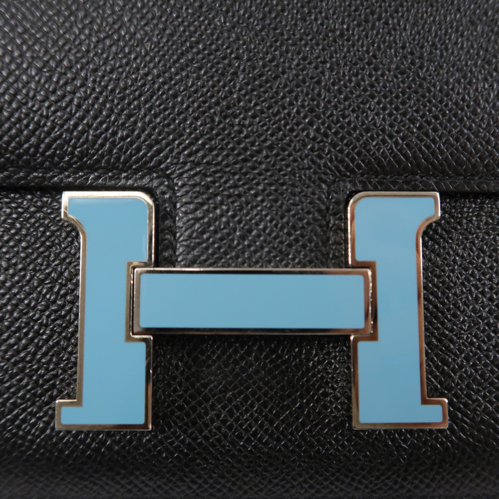 HERMES Epsom皮革Constance Mini肩背袋Noir