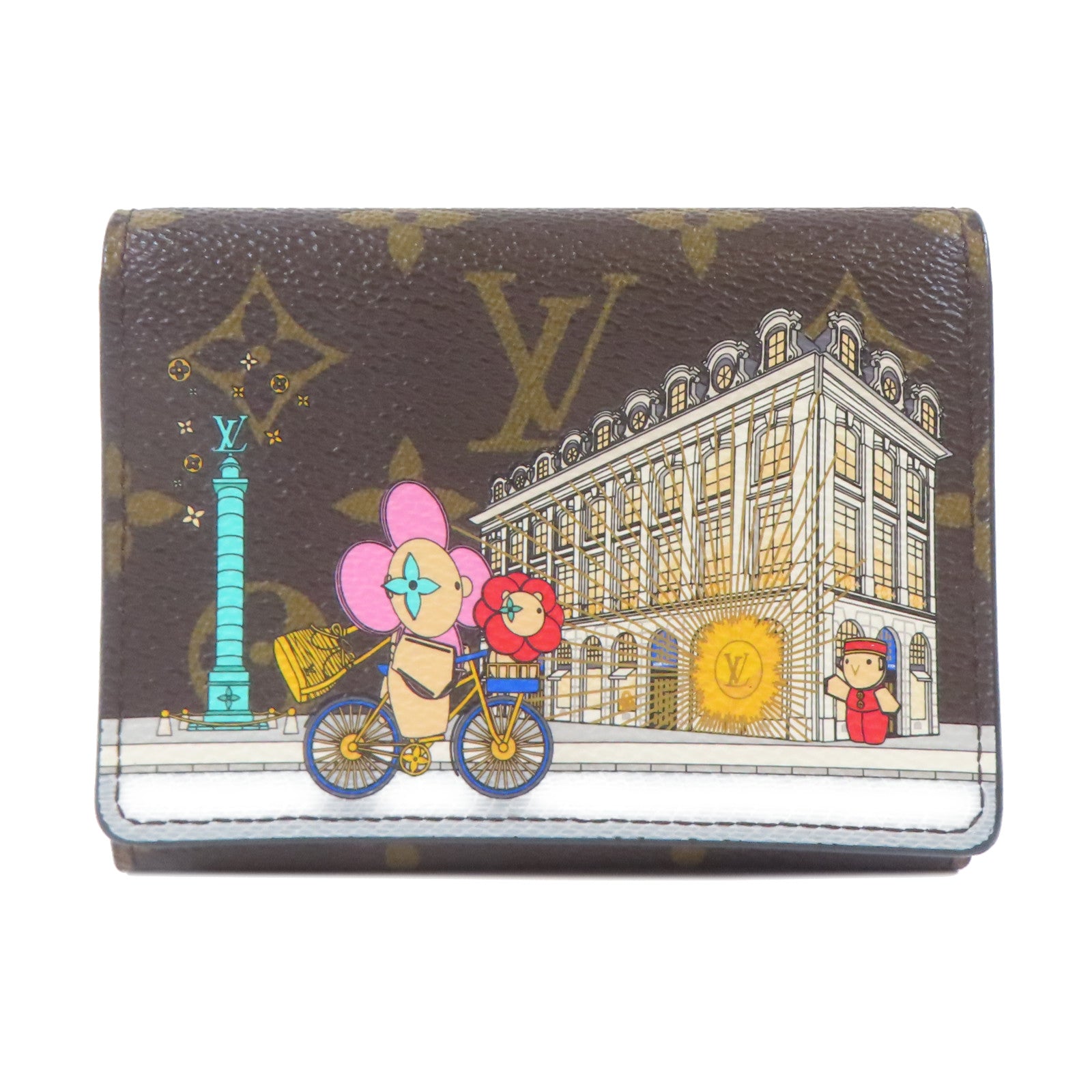 LOUIS VUITTON Monogram Portefeuille Victorine Wallet金扣錢包啡色