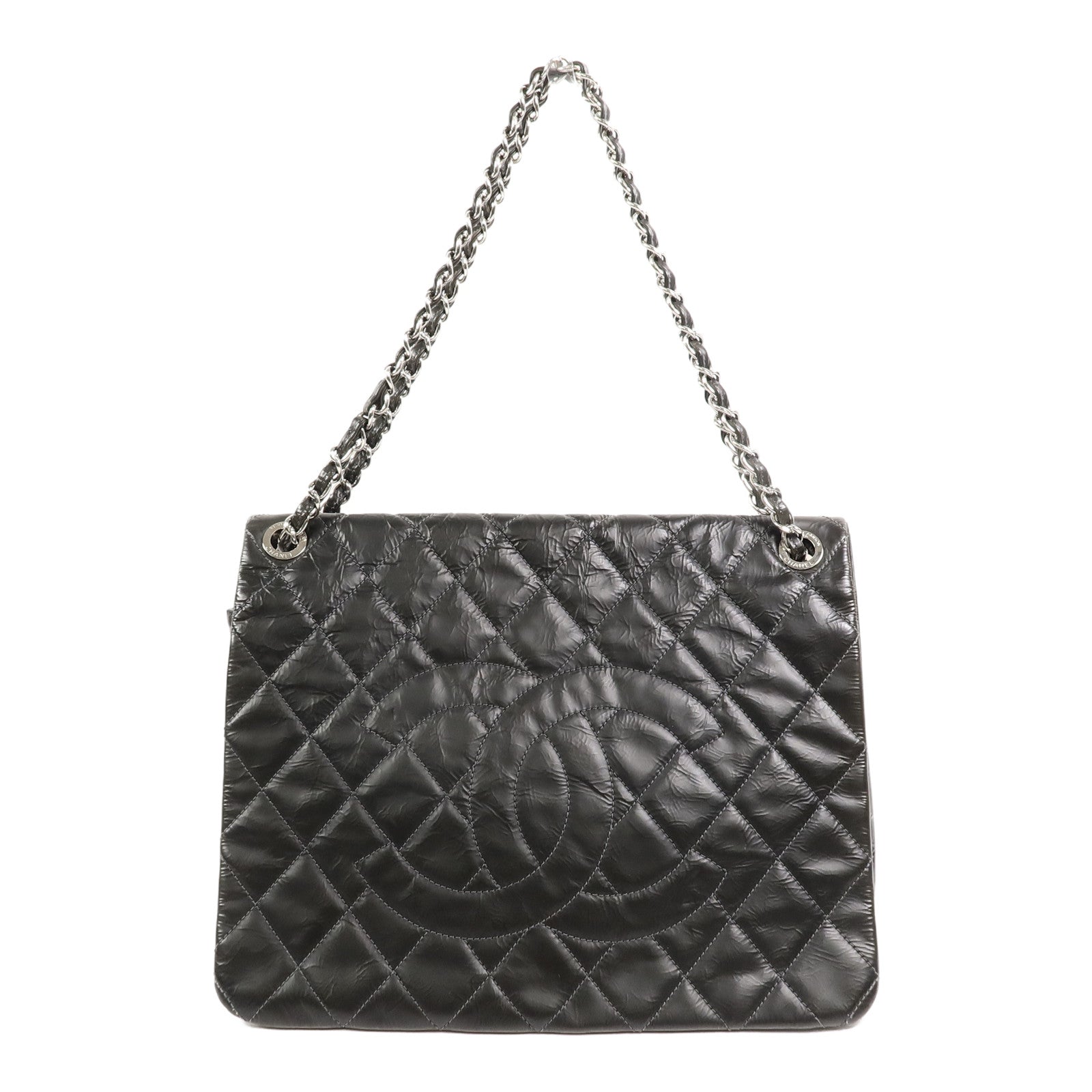 CHANEL 牛皮皮革Shoulder Bag鏈帶肩背袋