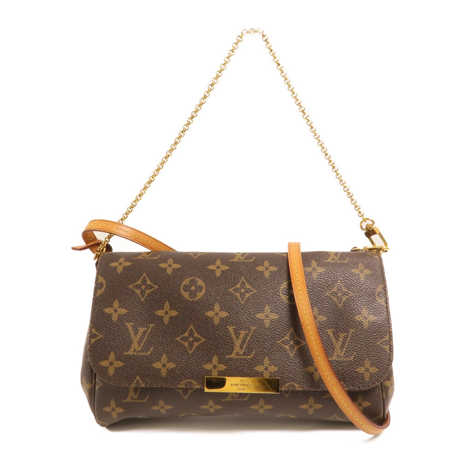 LOUIS VUITTON Monogram Favorite MM金扣手挽肩背兩用袋