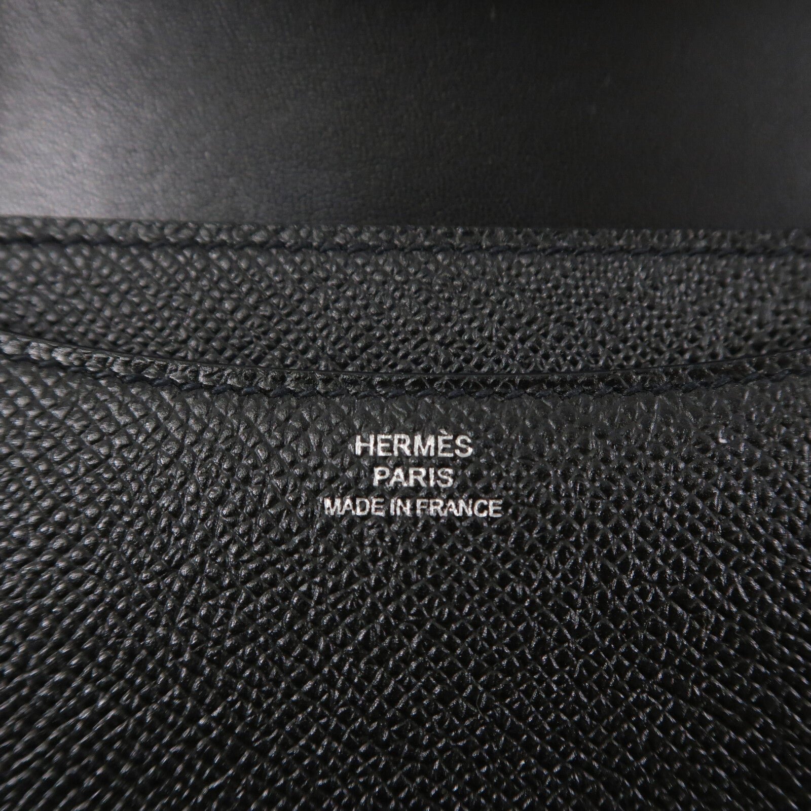 HERMES Epsom皮革Constance Mini肩背袋Noir