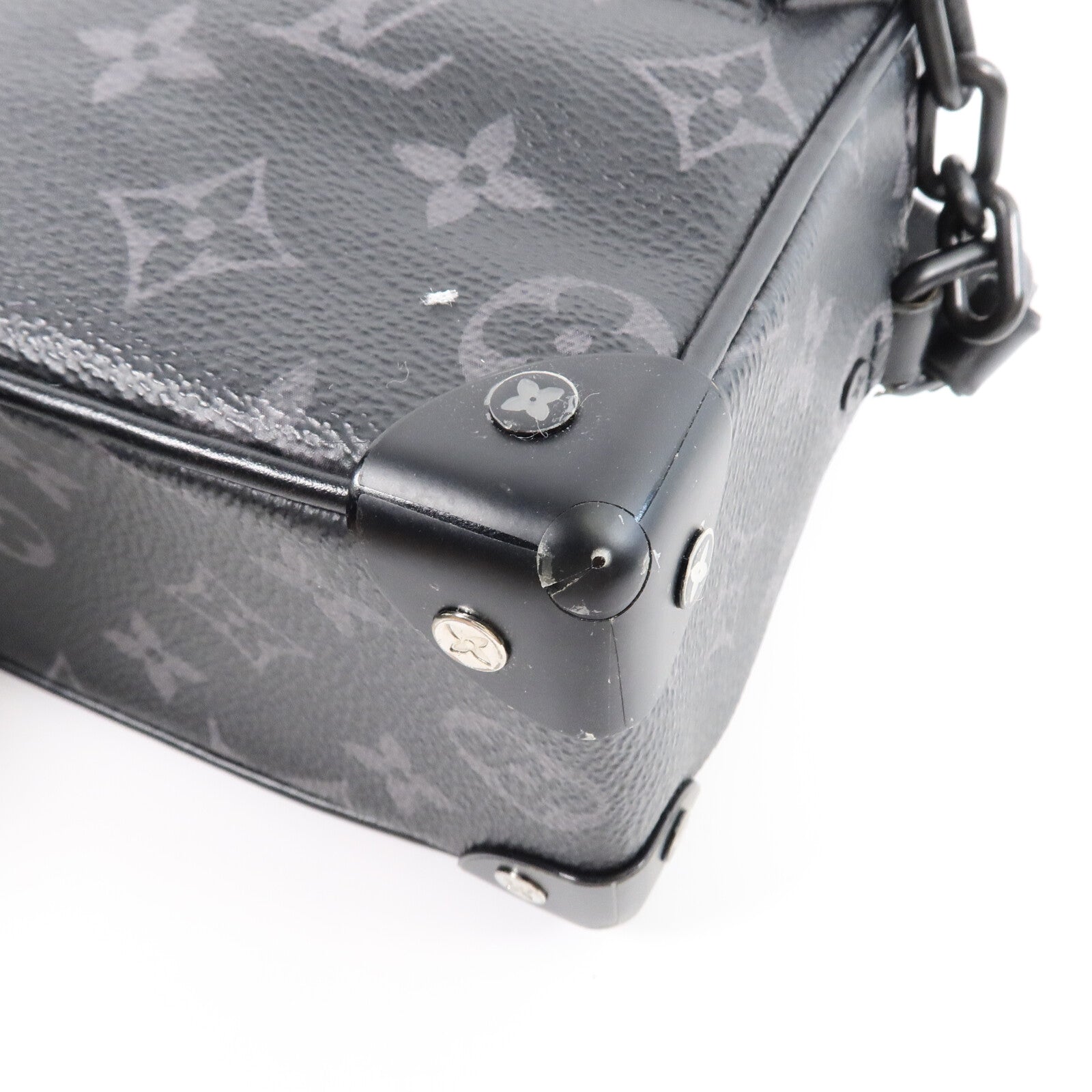 LOUIS VUITTON Monogram Eclipse Mini Soft Trunk肩背袋