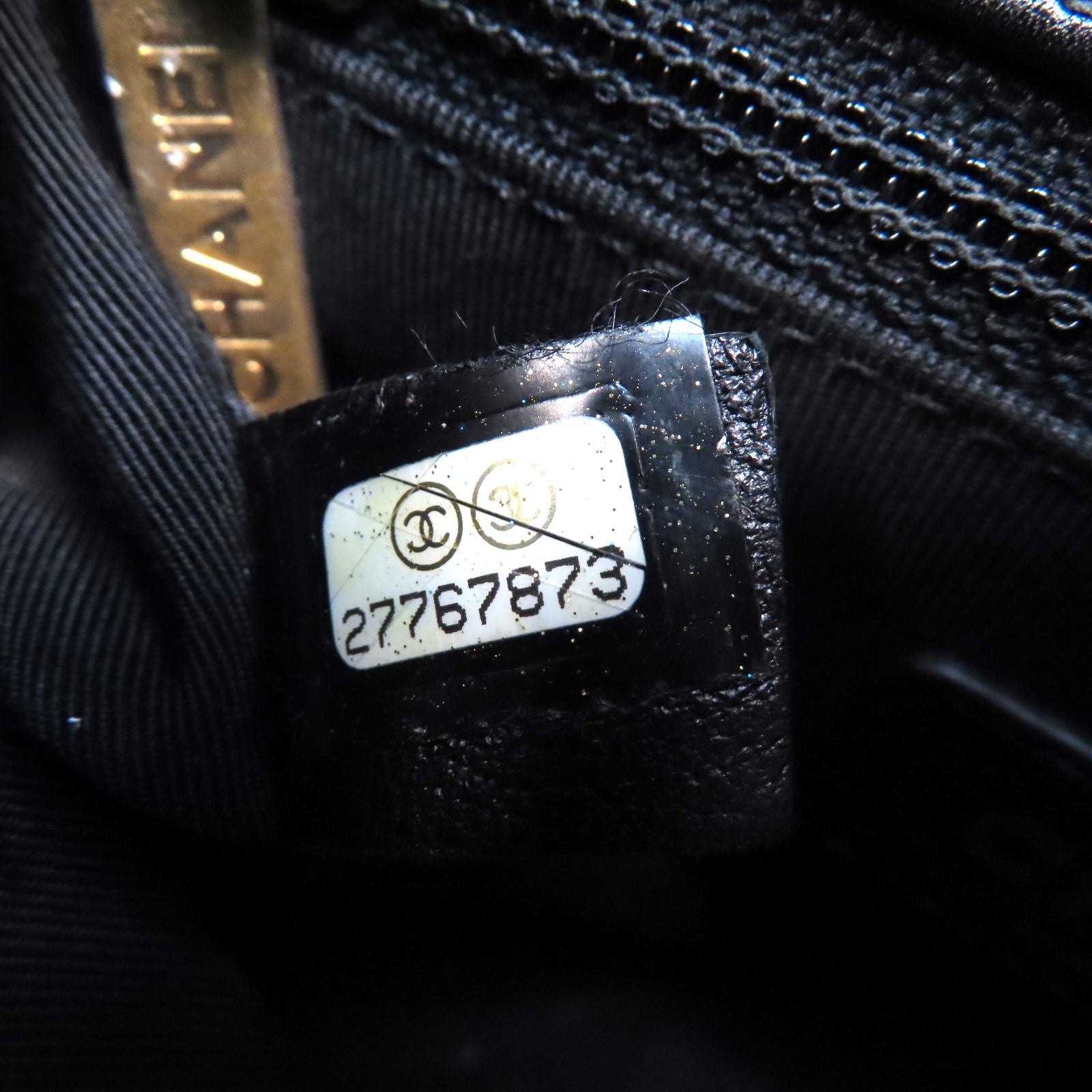 CHANEL 菱格牛皮皮革Flap Waist Bag金扣腰包黑色