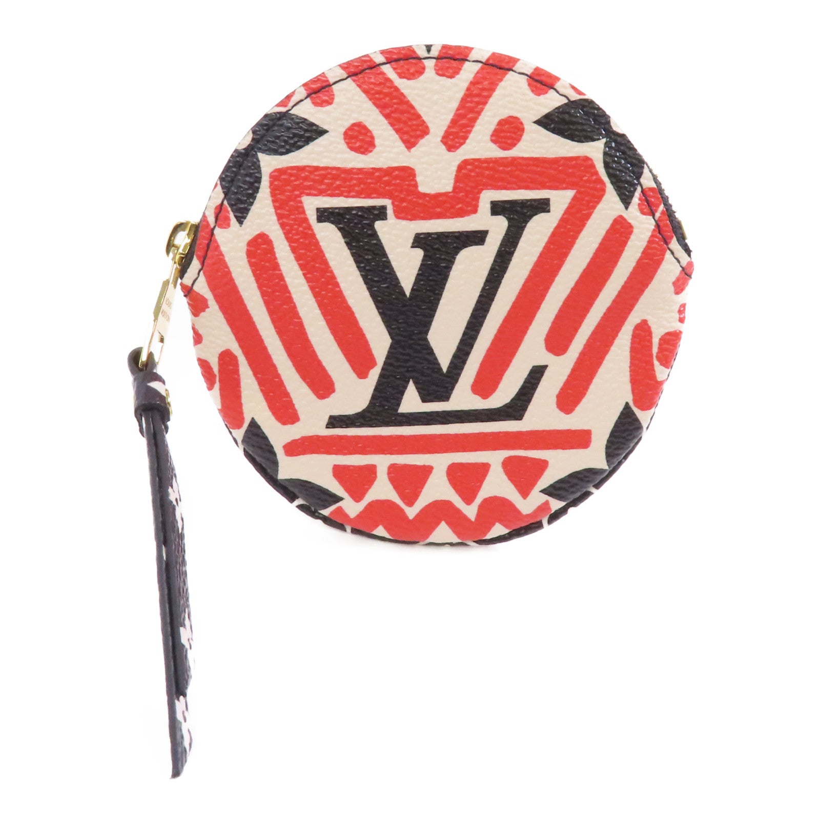 LOUIS VUITTON Crafty Portonet Ron金扣零錢包紅色/白色/黑色